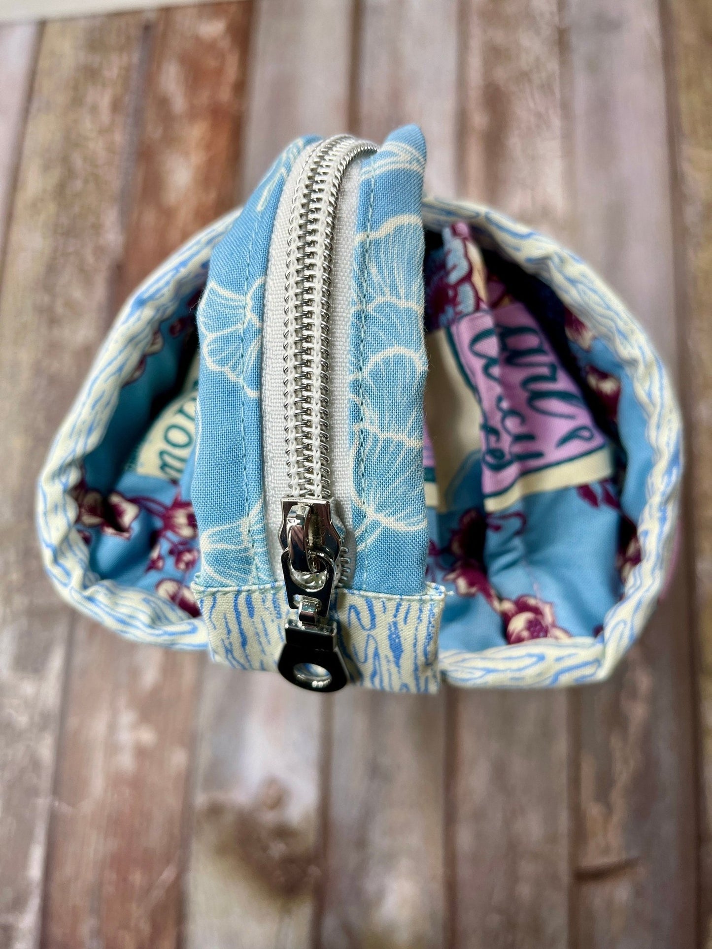 Lilac Blue & Denim Patchwork Sew Together Bag - Uphouse Crafts