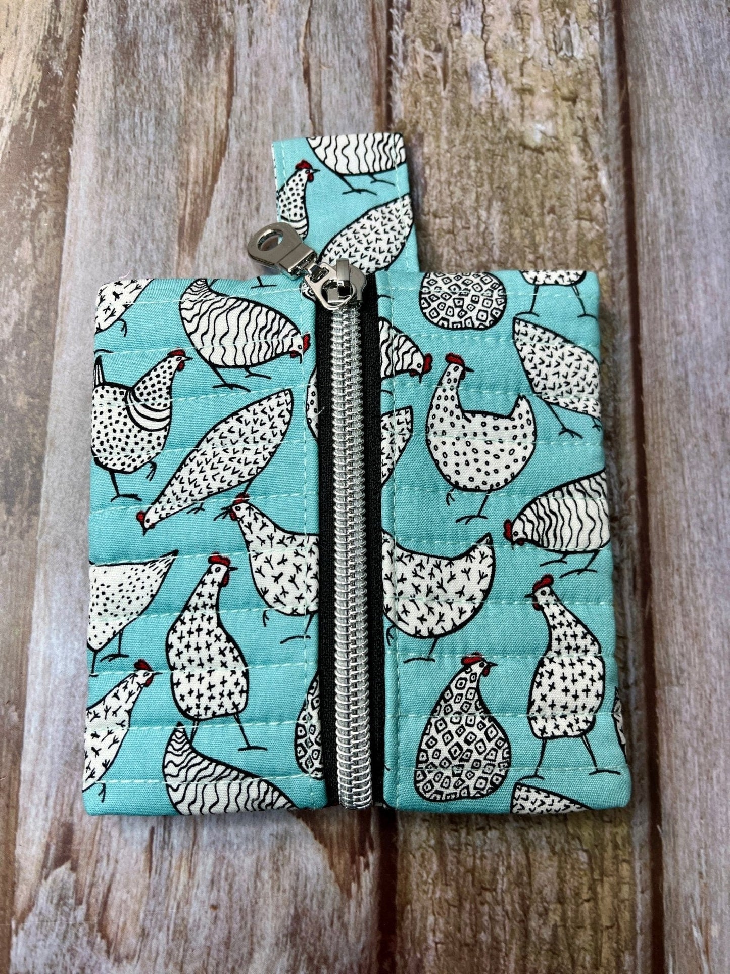 Mini Zip Pouch |Chickens