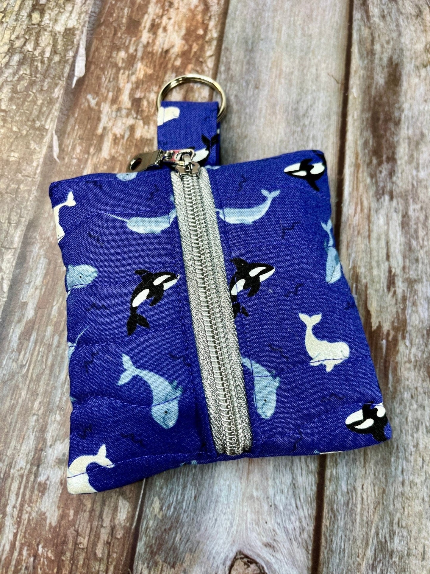 Mini Zip Pouch | Orca’s Purple Blue