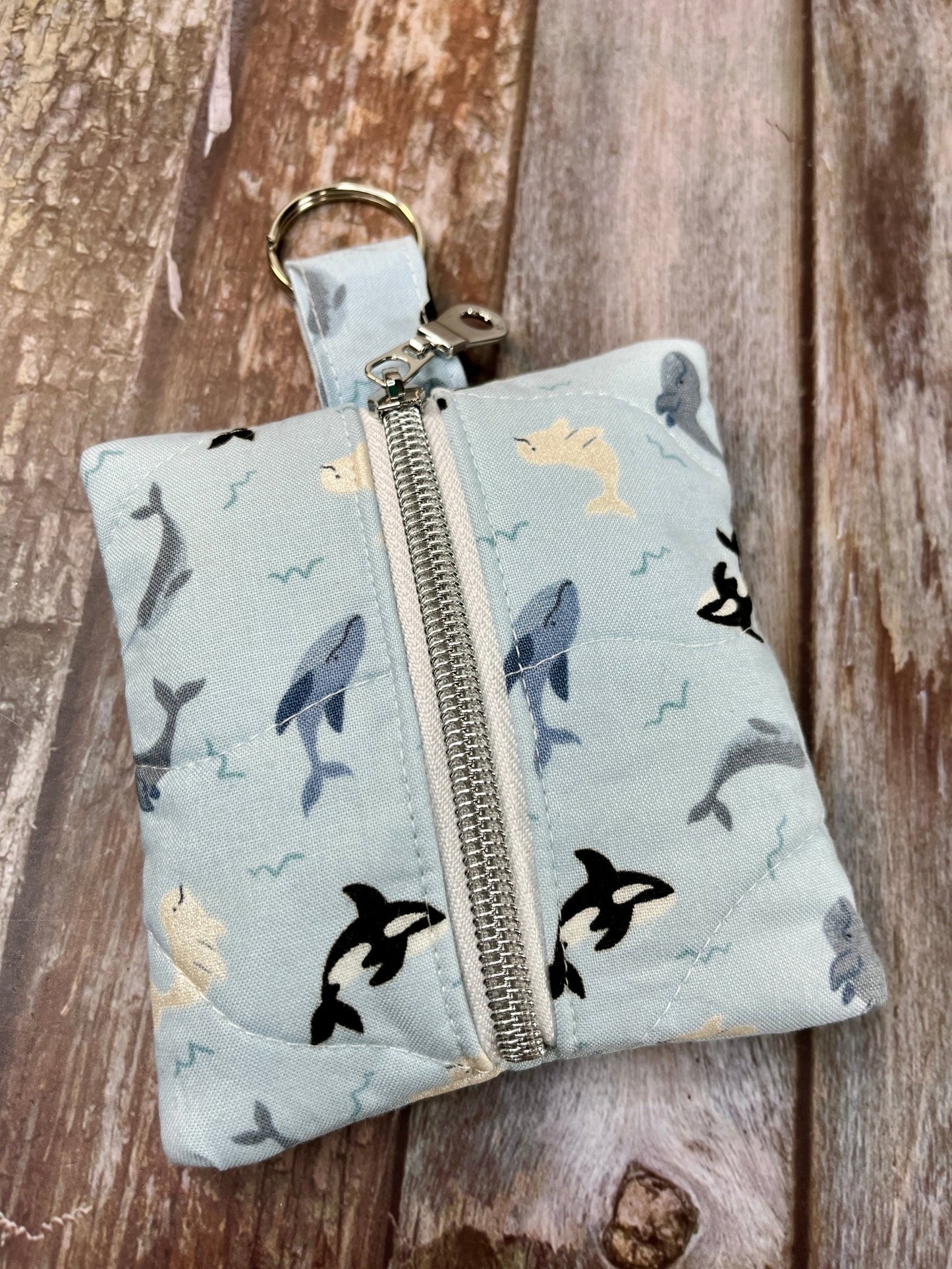 Mini Zip Pouch - Orca’s - Uphouse Crafts