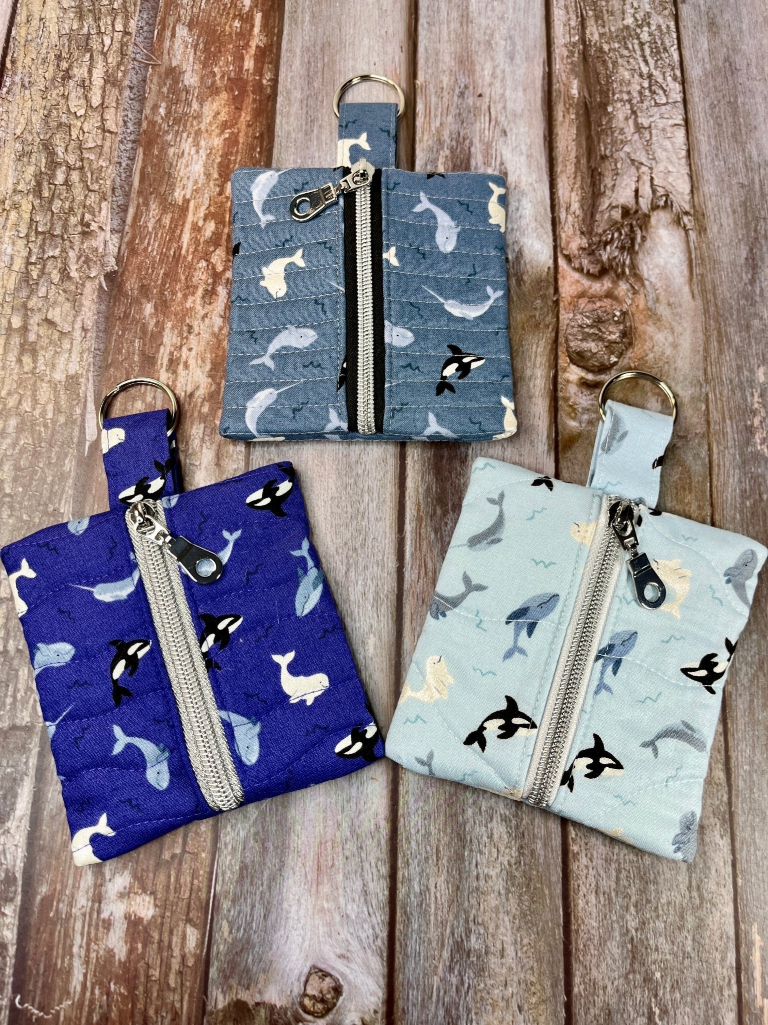 Mini Zip Pouch - Orca’s - Uphouse Crafts