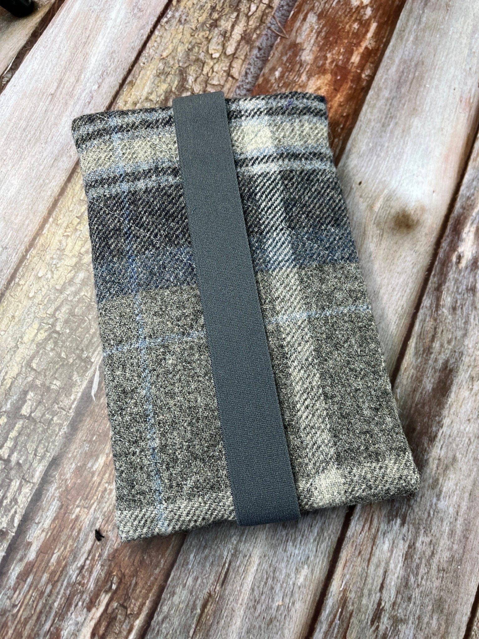 Notebook Pencil Case - Stormy Seas Shetland Tweed