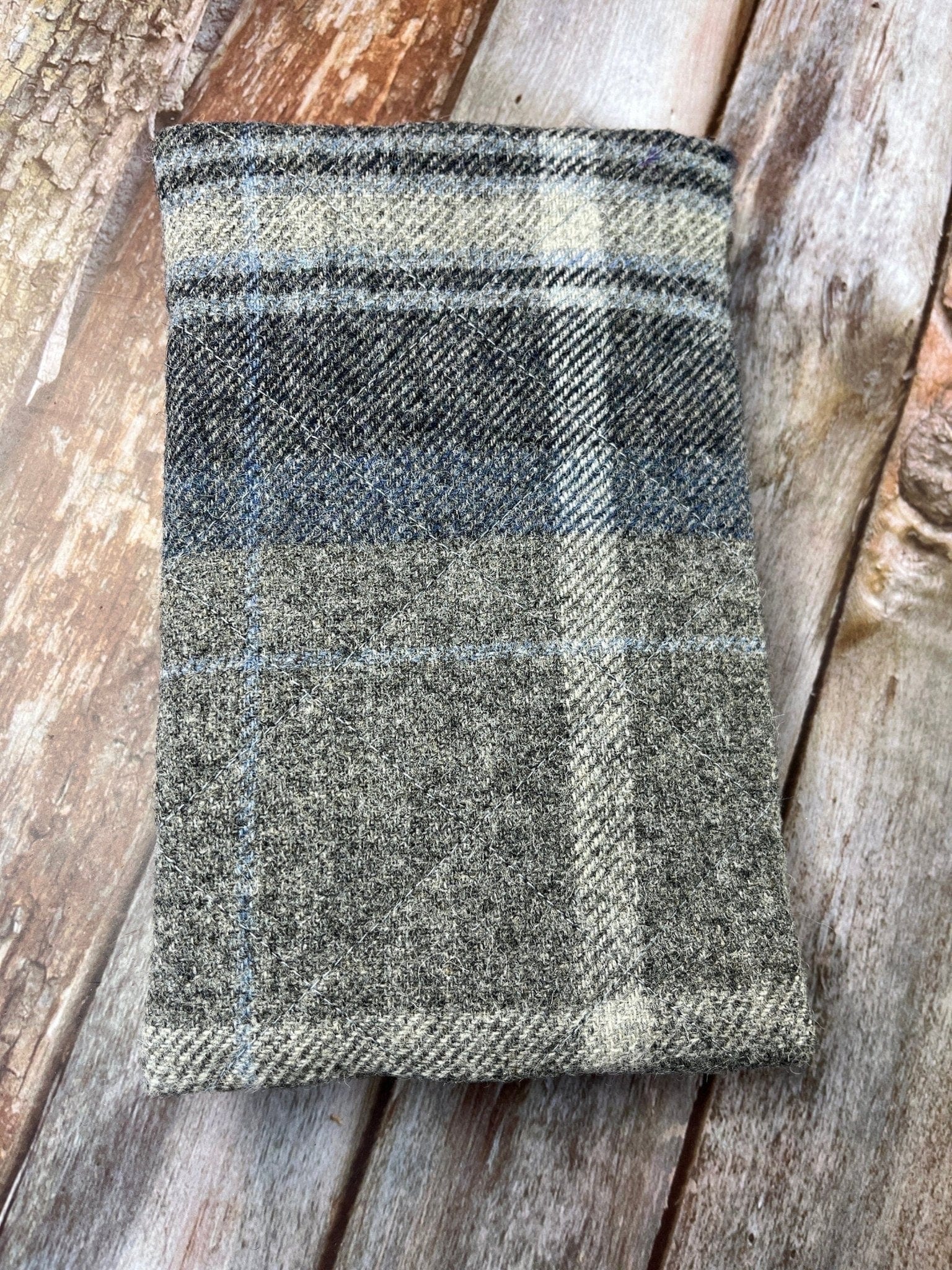 Notebook Pencil Case - Stormy Seas Shetland Tweed