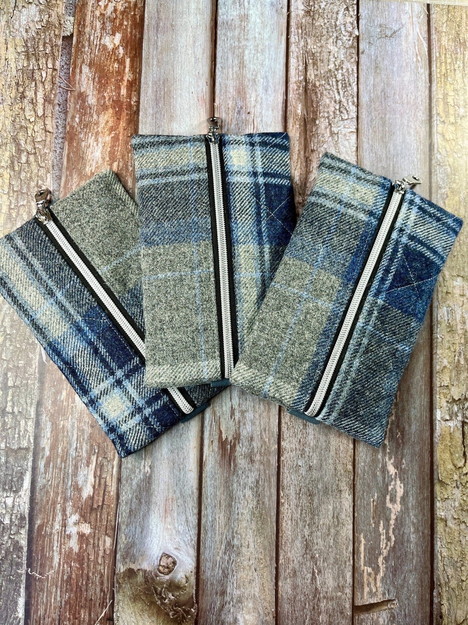 Notebook Pencil Case - Stormy Seas Shetland Tweed