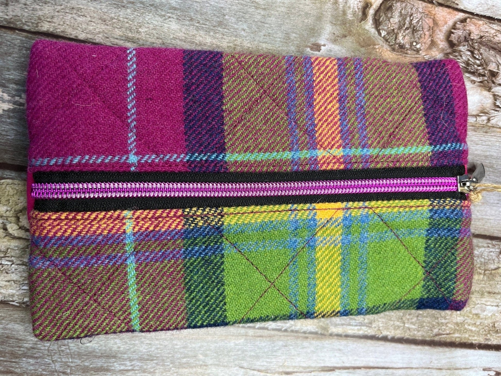 Notebook Pencil Case - Summer Heather Shetland Tweed