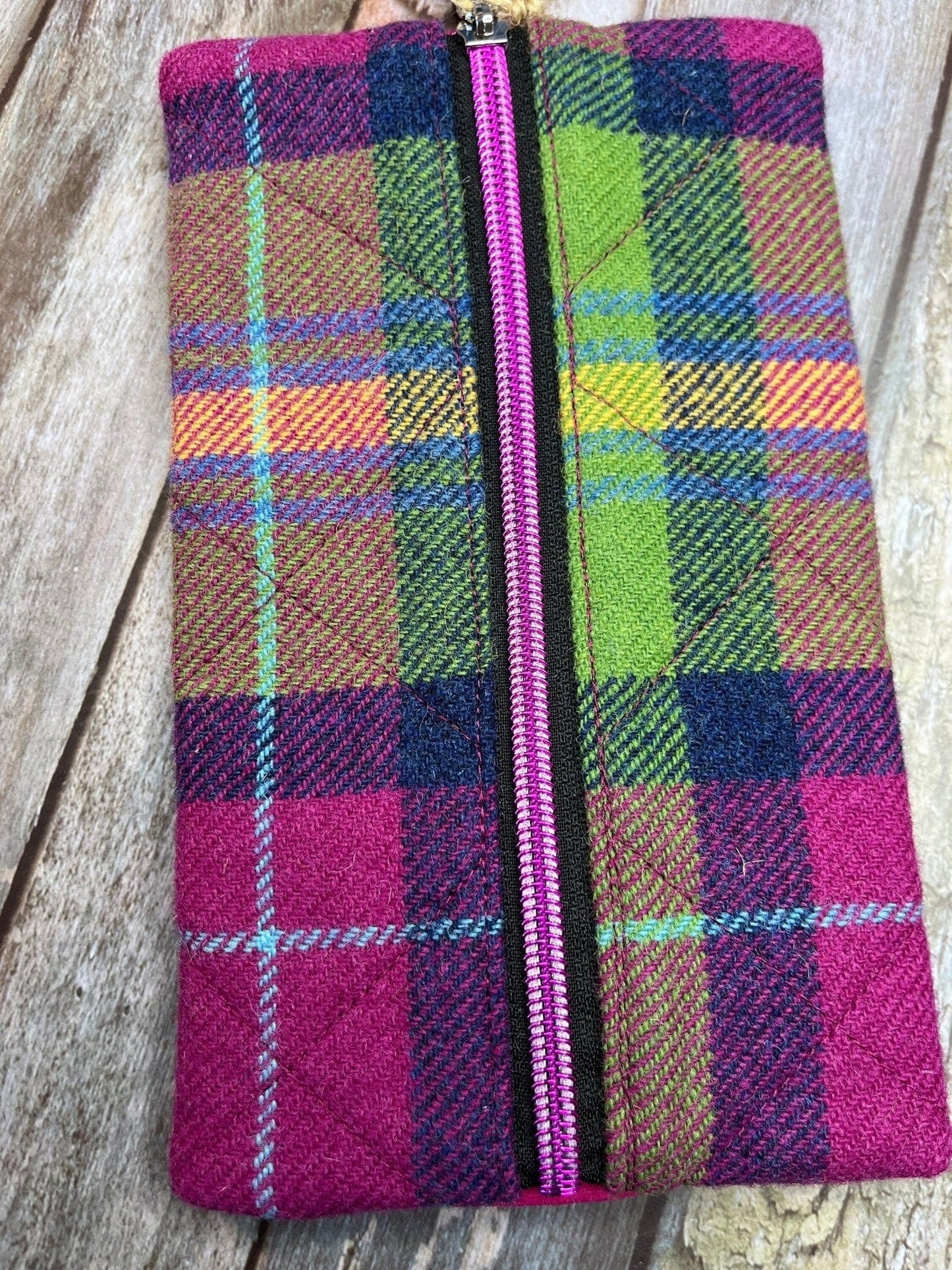 Notebook Pencil Case - Summer Heather Shetland Tweed