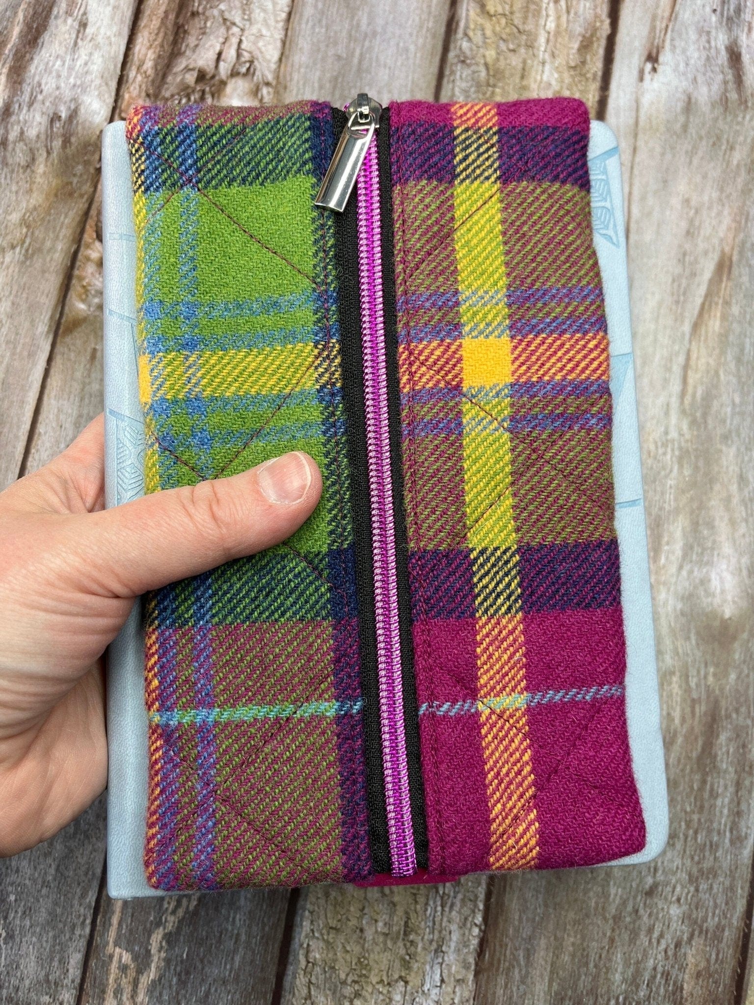 Notebook Pencil Case - Summer Heather Shetland Tweed