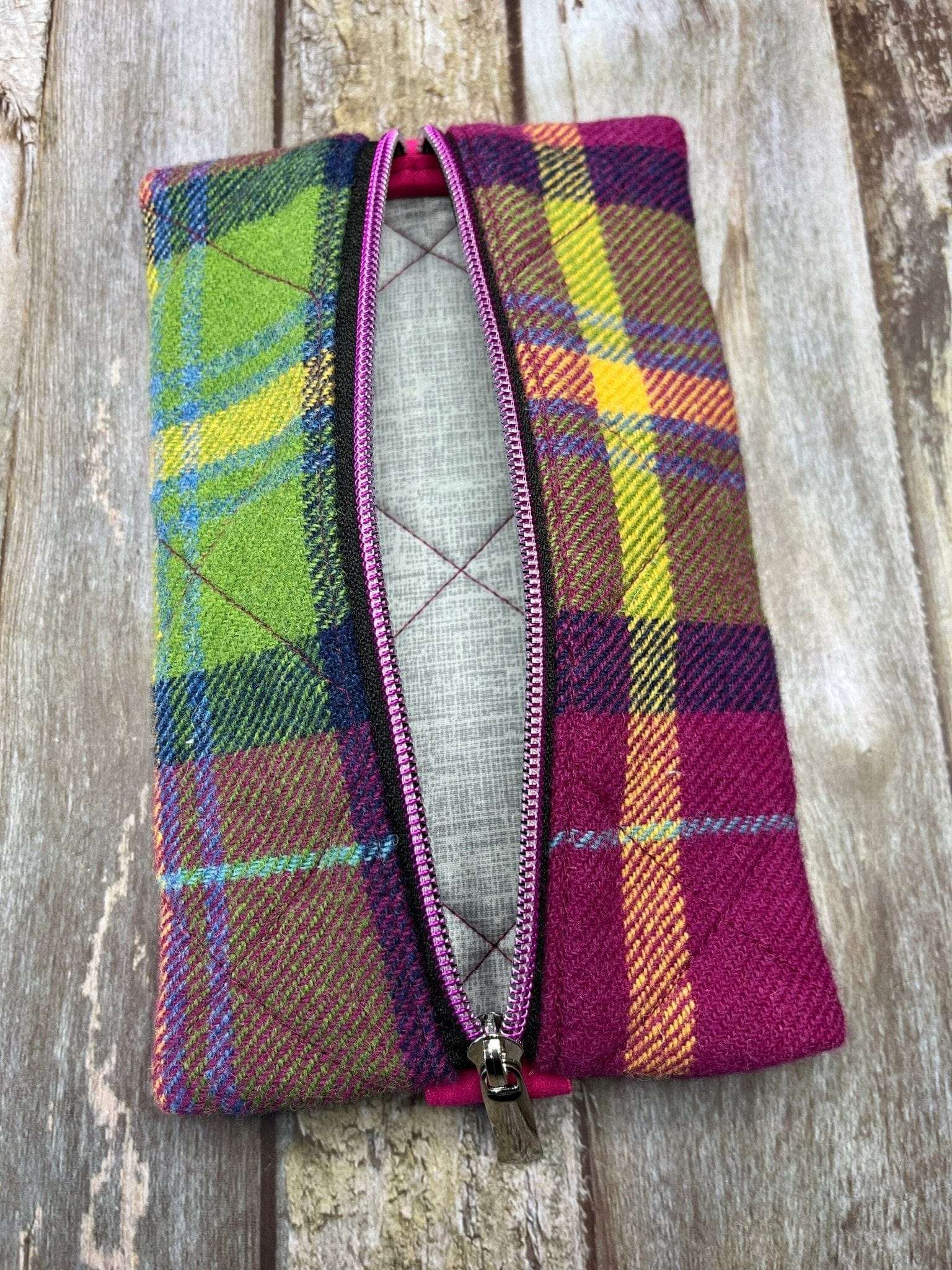 Notebook Pencil Case - Summer Heather Shetland Tweed