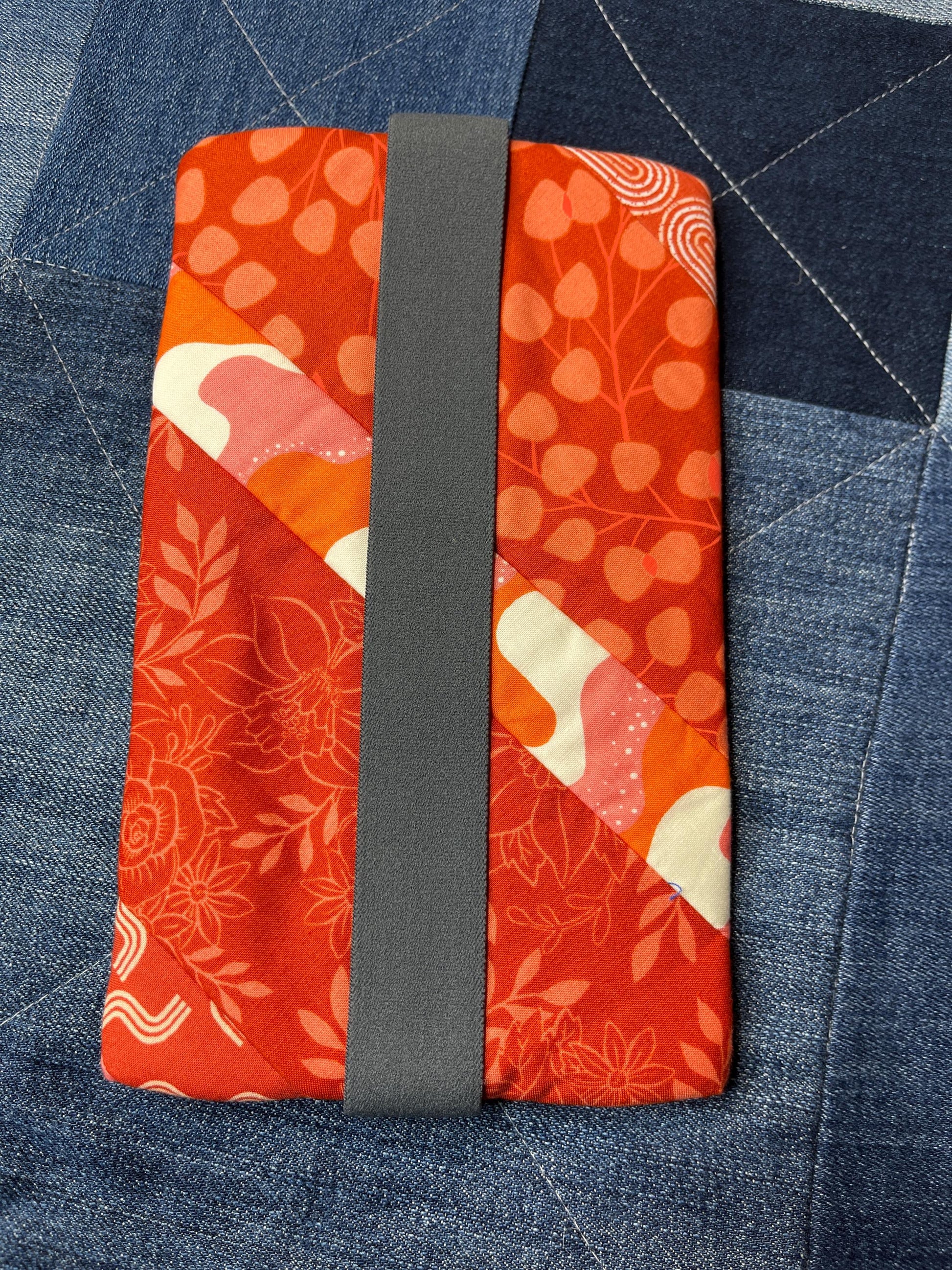 Orange Patchwork Notebook Pencil Case - Uphouse Crafts