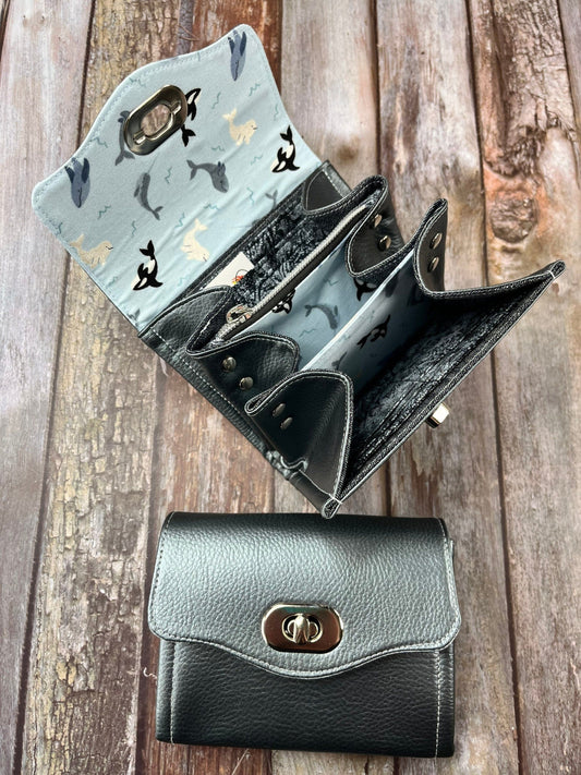 Orca Faux Leather Clutch Wallet | Vegan Leather Purse