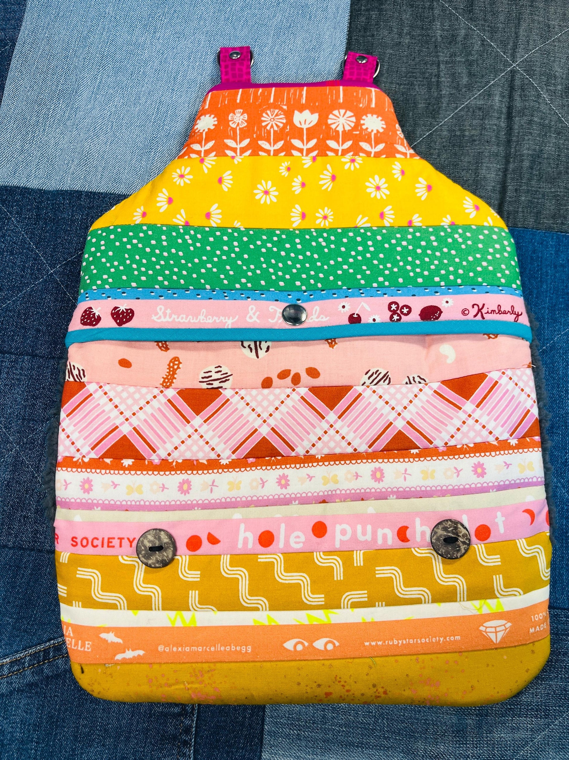 Patchwork Wearable Hot Water Bottle Cover - Uphouse Crafts