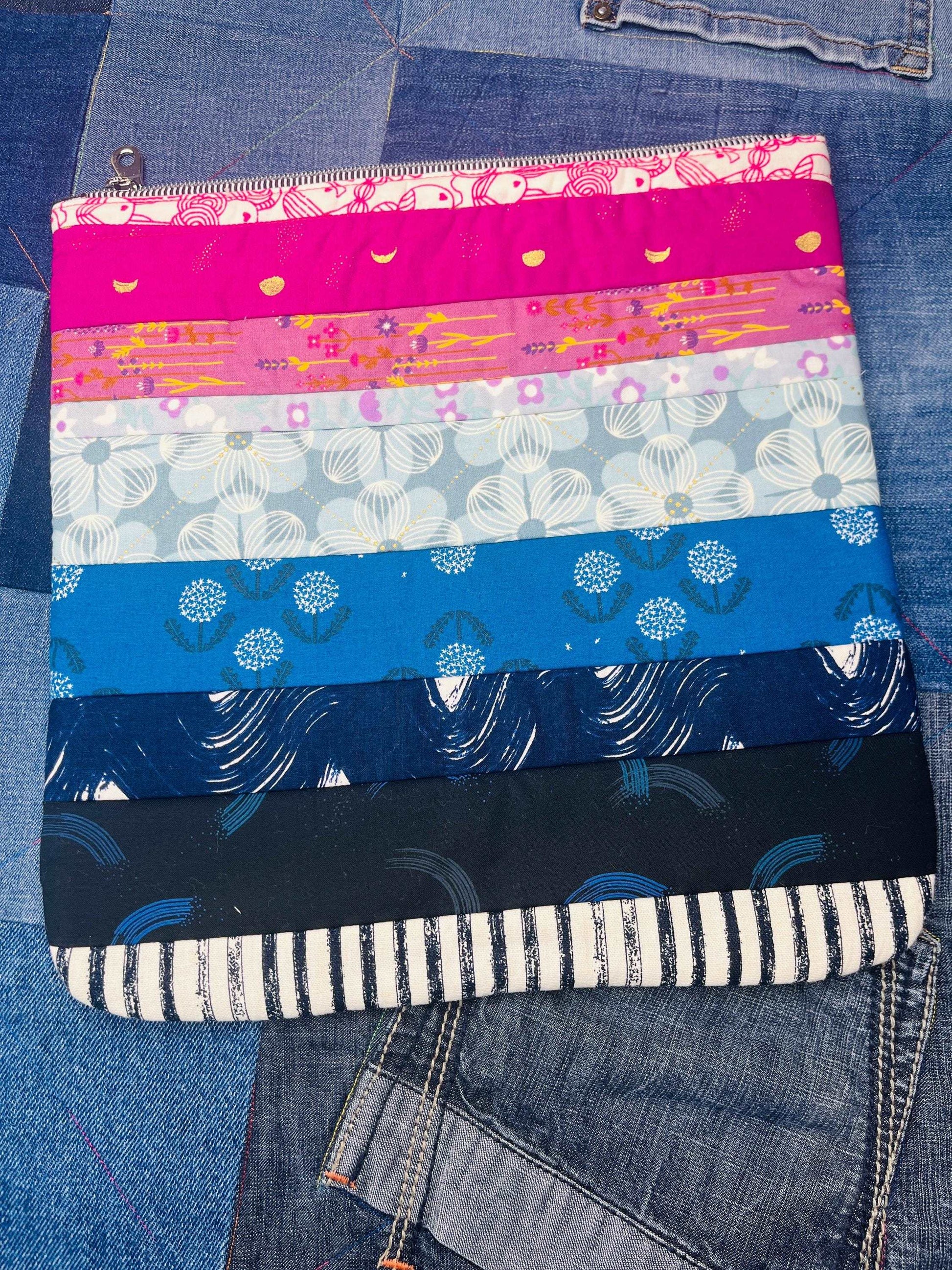 Penguin Rainbow Ombré Project Zip Pouch