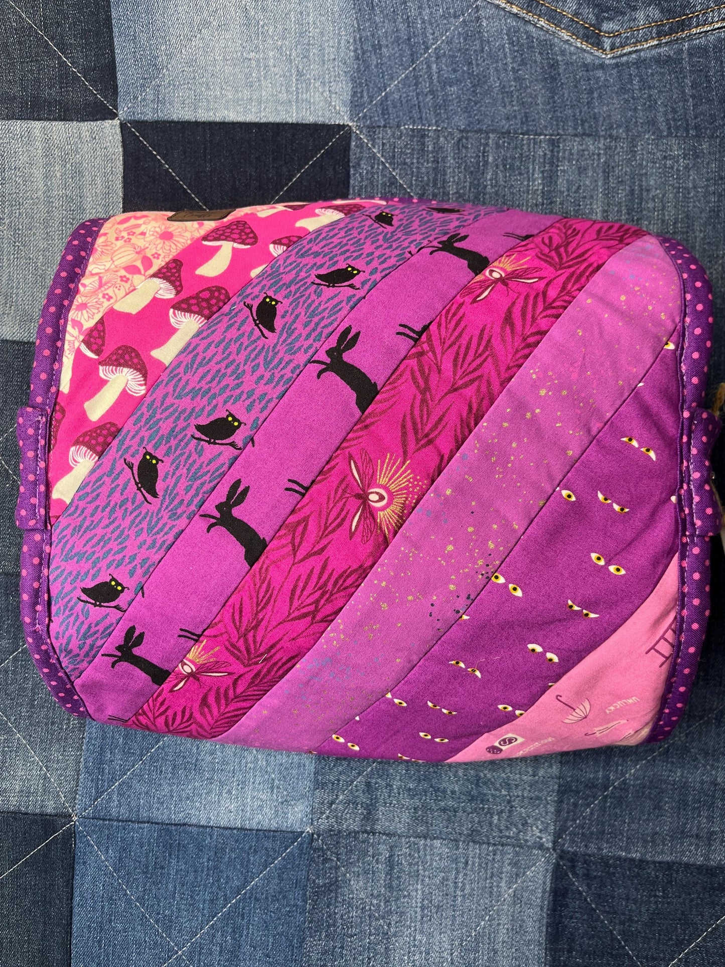 Pink Purple Sew Together Bag - Uphouse Crafts