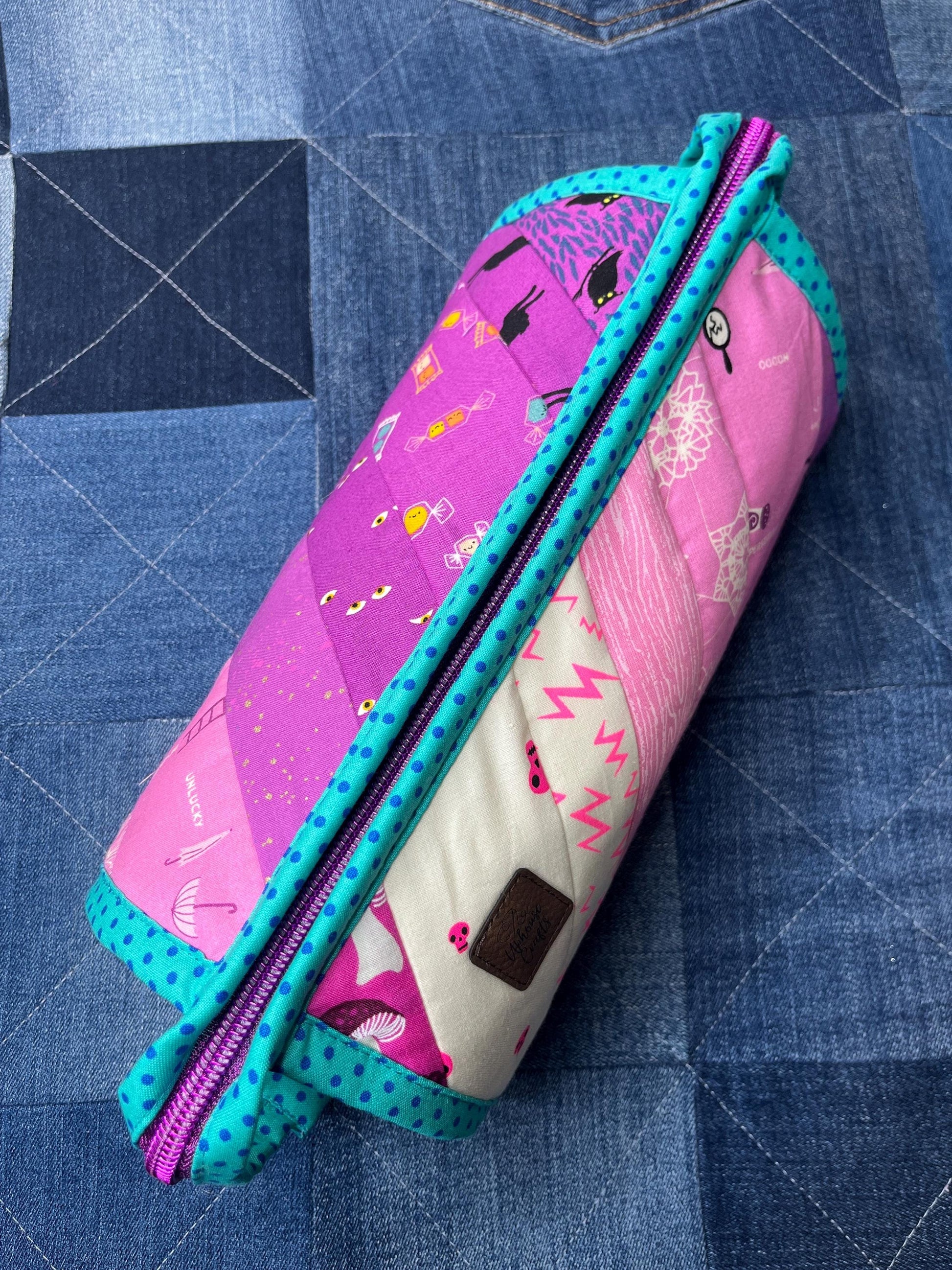 Pink Teal Sew Together Bag - Uphouse Crafts