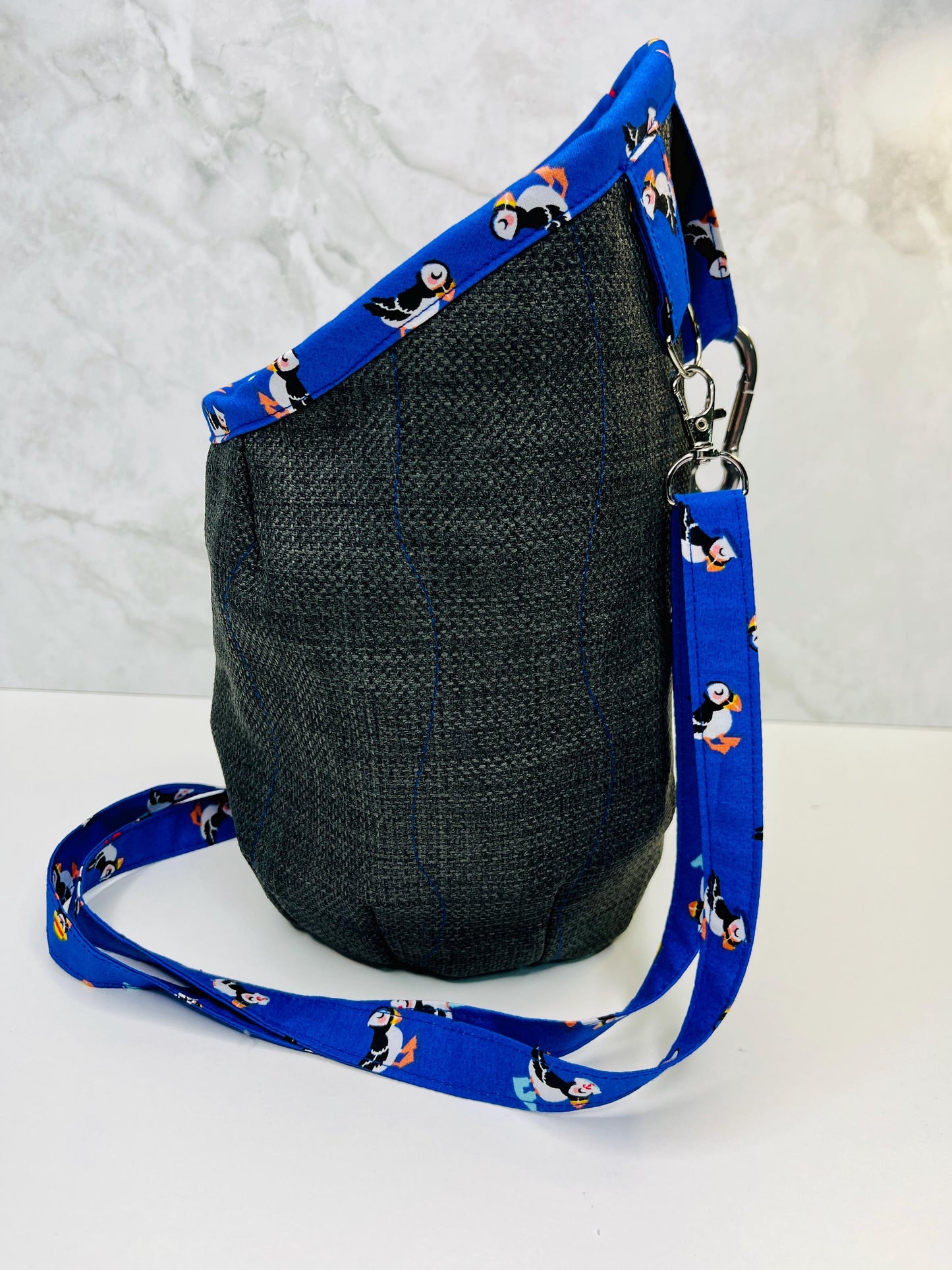 Puffin Denim Clothes Peg Bag - Uphouse Crafts