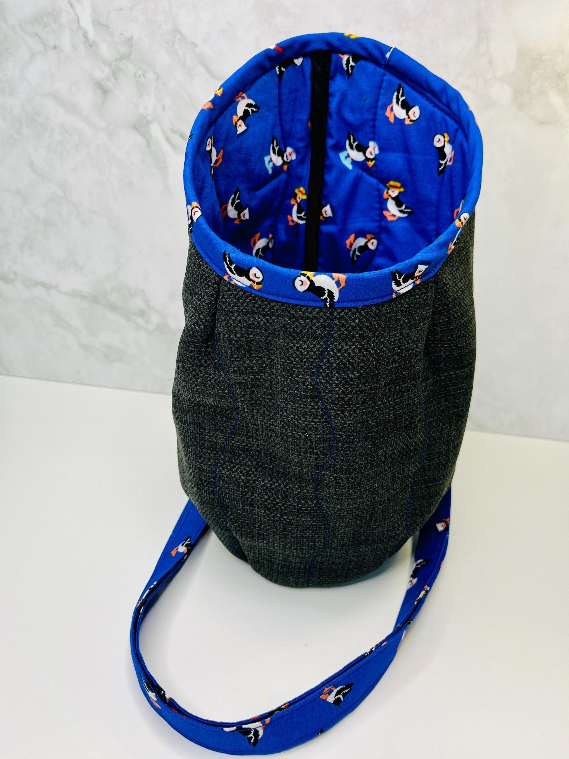 Puffin Denim Clothes Peg Bag - Uphouse Crafts