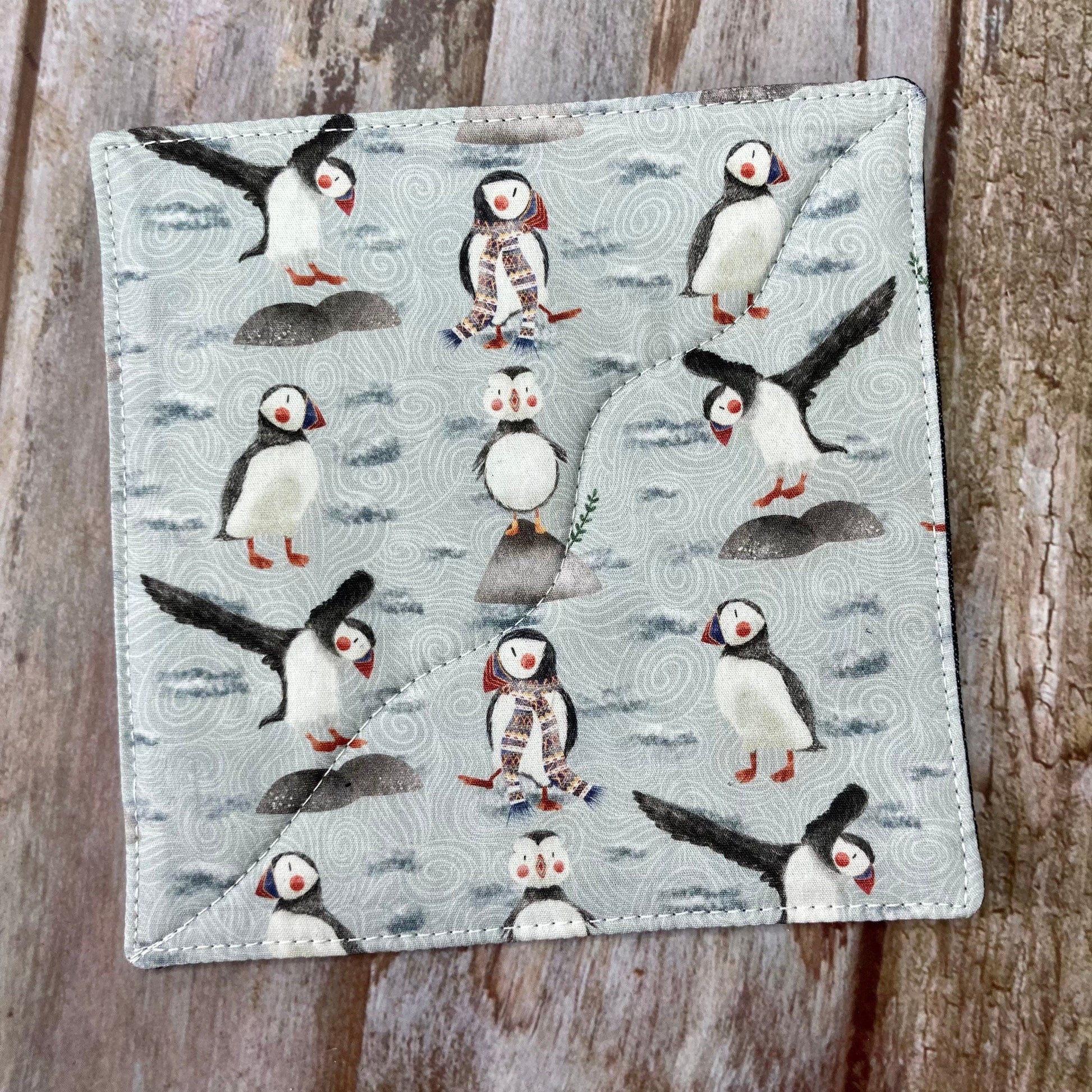 Puffin Fabric Coasters Set of 4 - Uphouse Crafts