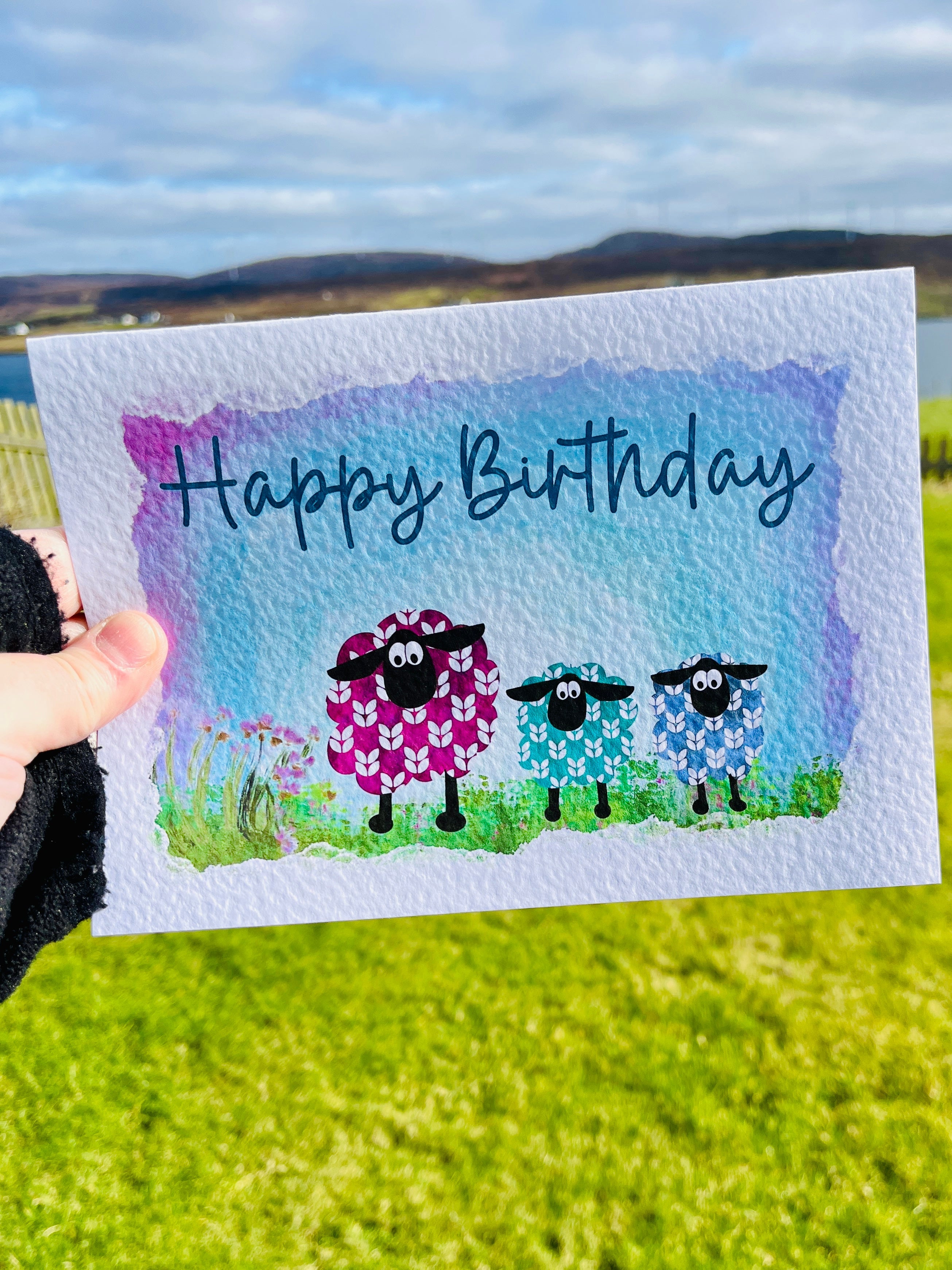 Puffin Greetings Card | Sheep Mothers Day Card | Personalise your card - Uphouse Crafts