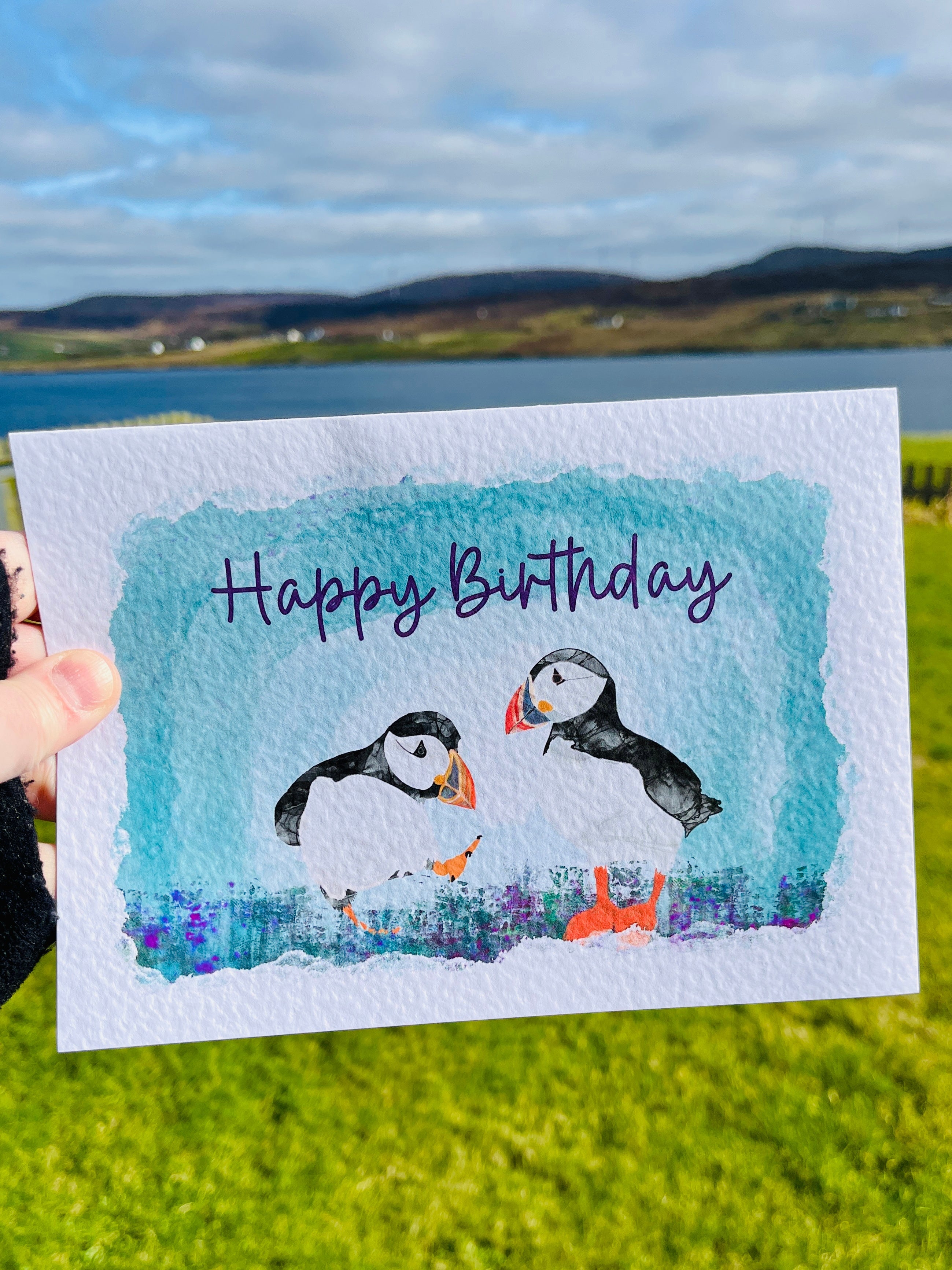 Puffin Greetings Card | Sheep Mothers Day Card | Personalise your card - Uphouse Crafts