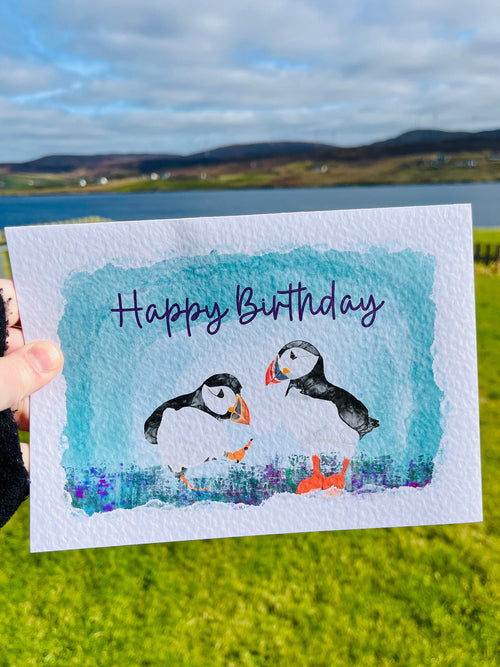 Puffin Greetings Card | Sheep Mothers Day Card | Personalise your card - Uphouse Crafts