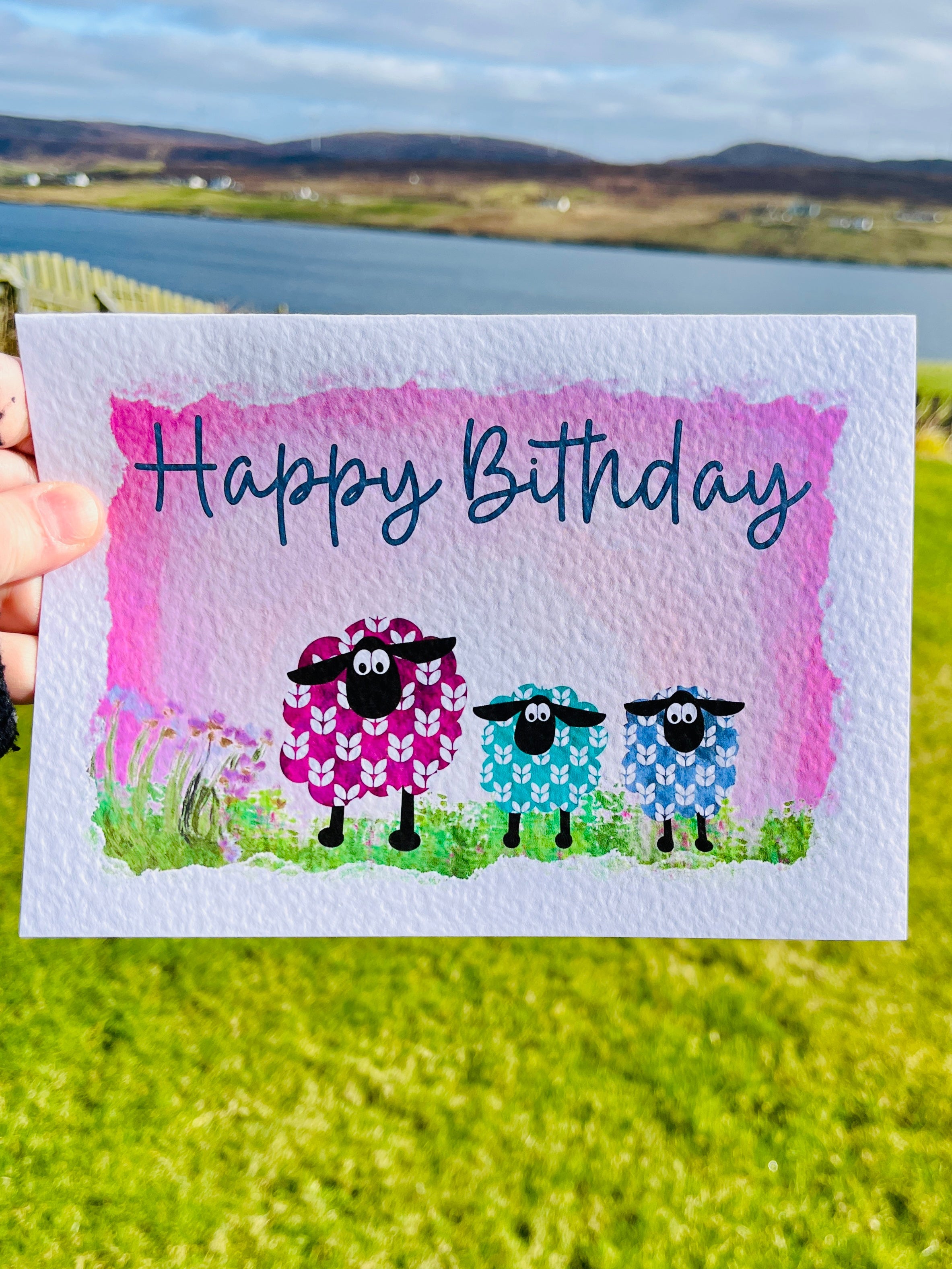 Puffin Greetings Card | Sheep Mothers Day Card | Personalise your card - Uphouse Crafts