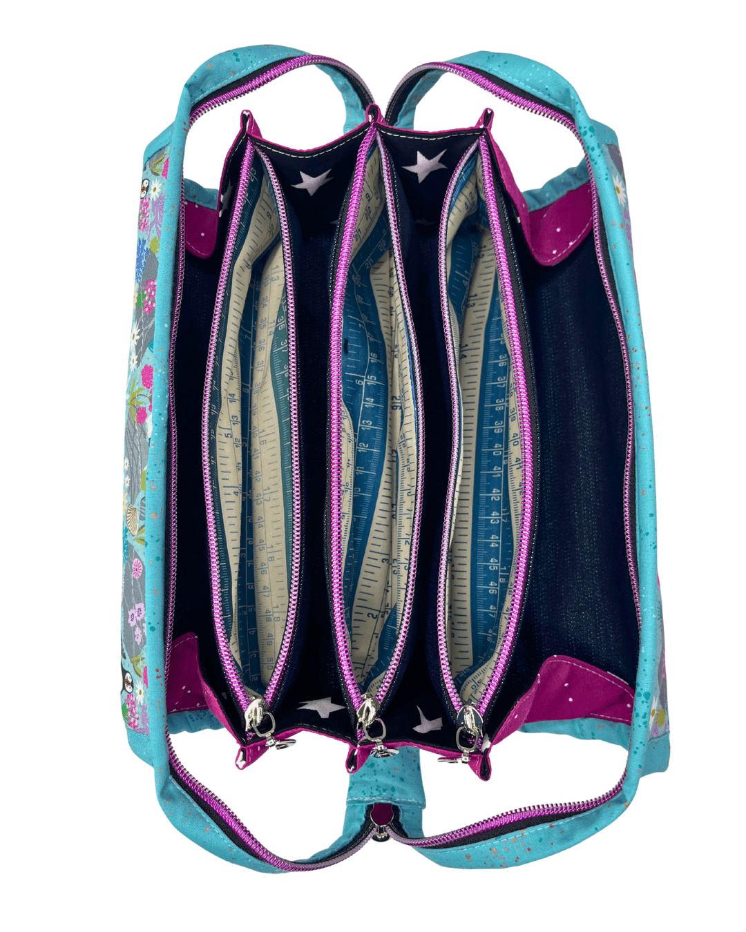 Sew Together Bag | Blue Mint Pink Puffin | Craft Organisation - Uphouse Crafts