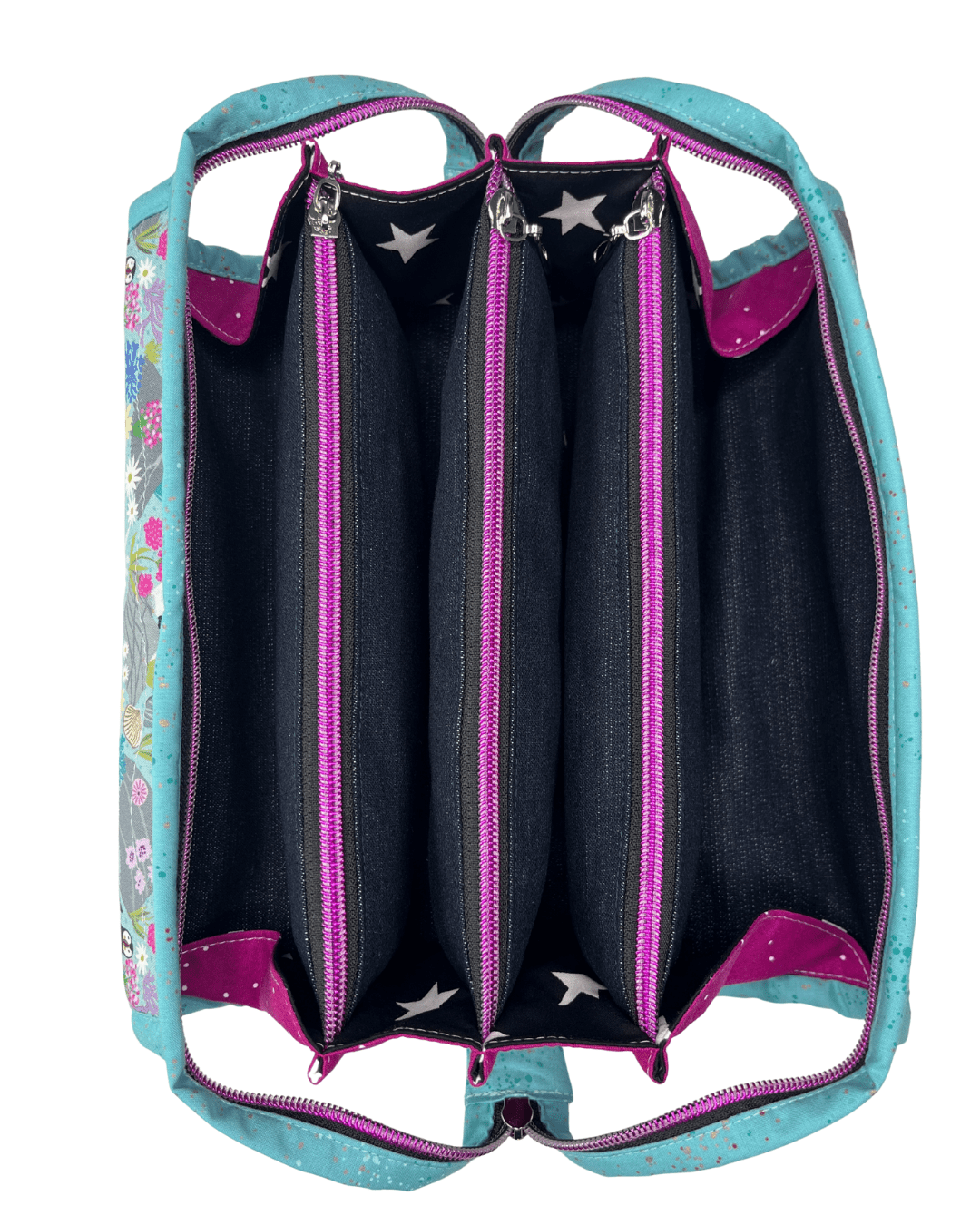 Sew Together Bag | Blue Mint Pink Puffin | Craft Organisation - Uphouse Crafts