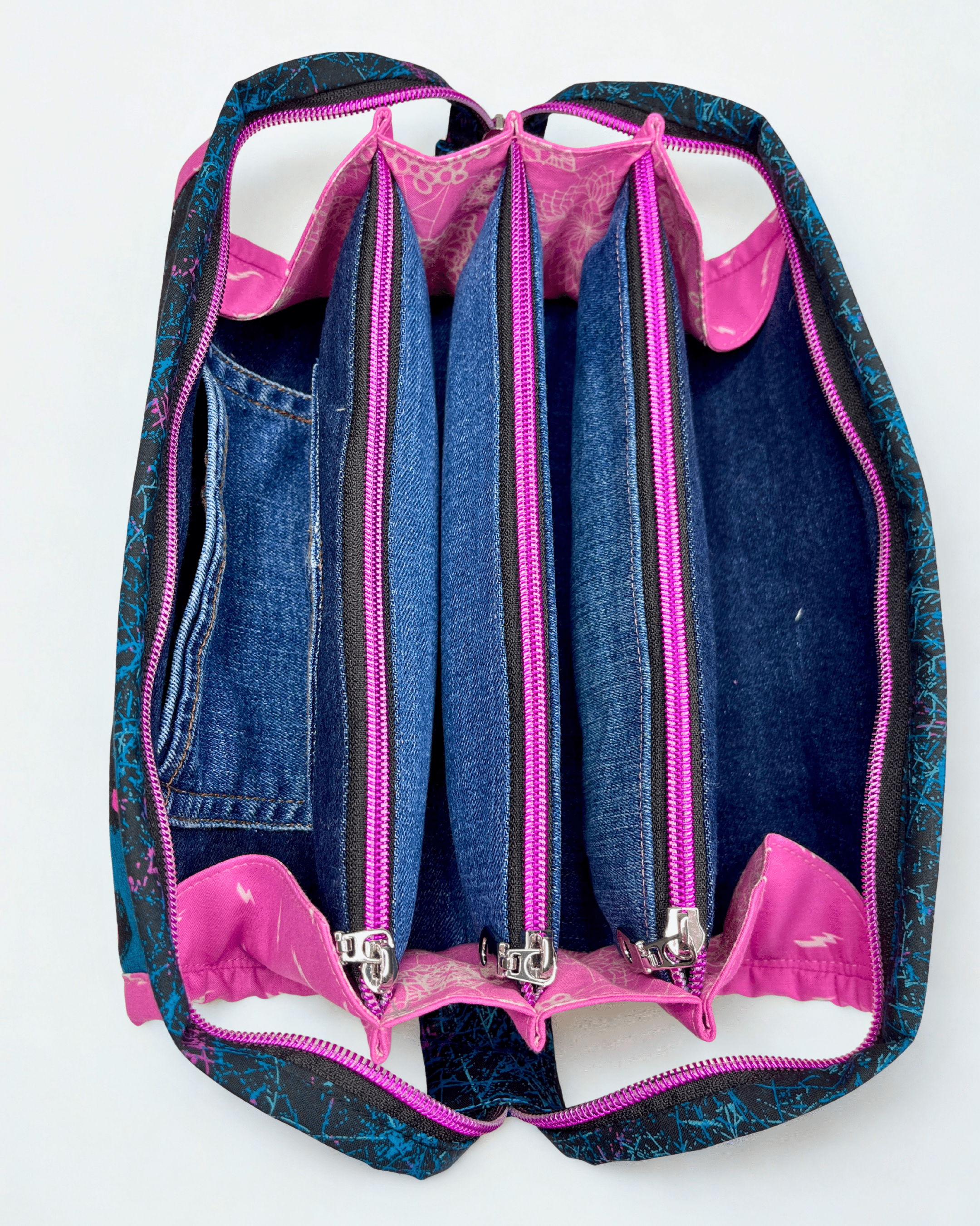 Sew Together Bag | Blue Pink Bears | Craft Organisation - Uphouse Crafts