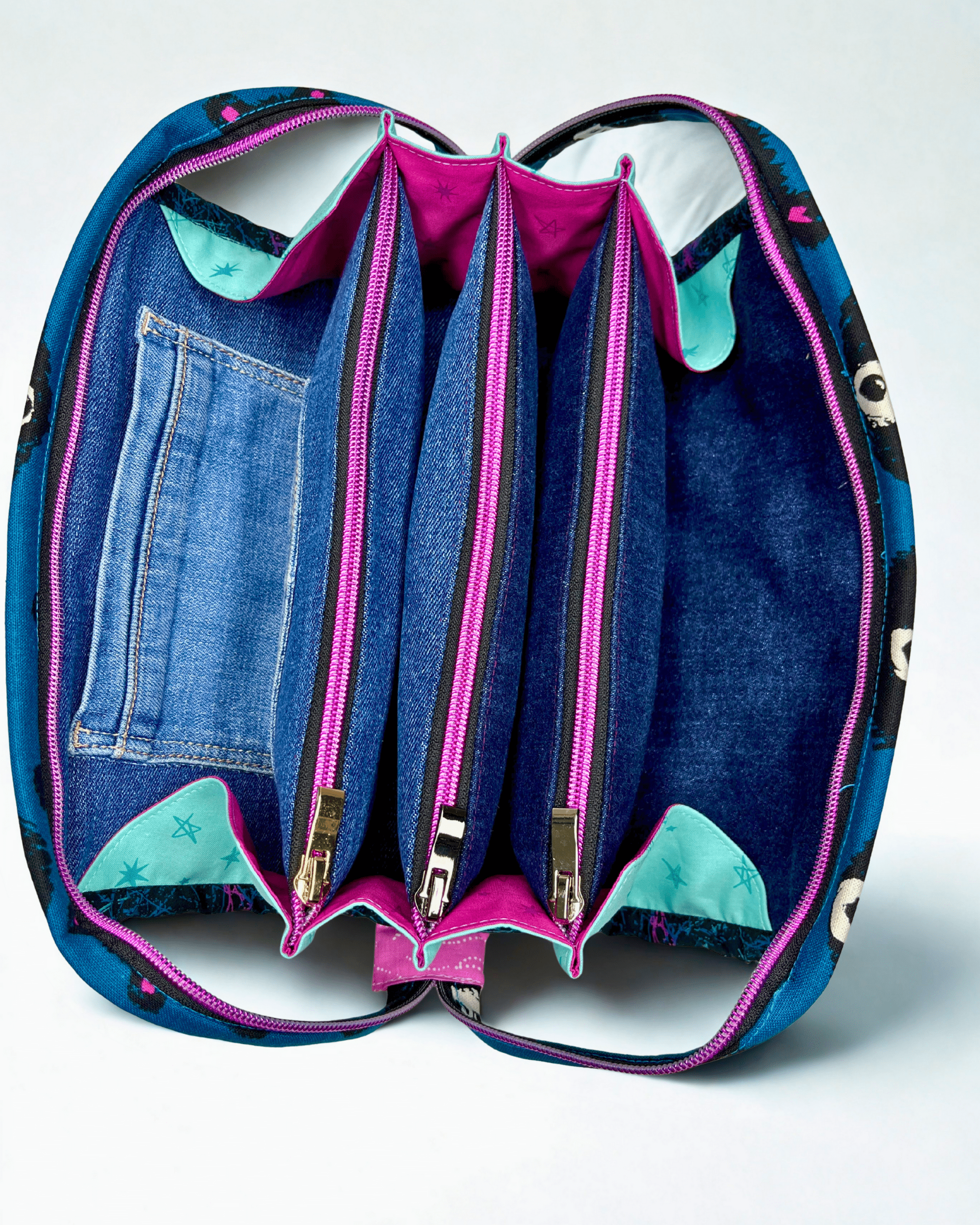 Sew Together Bag | Blue Pink Bears | Craft Organisation - Uphouse Crafts