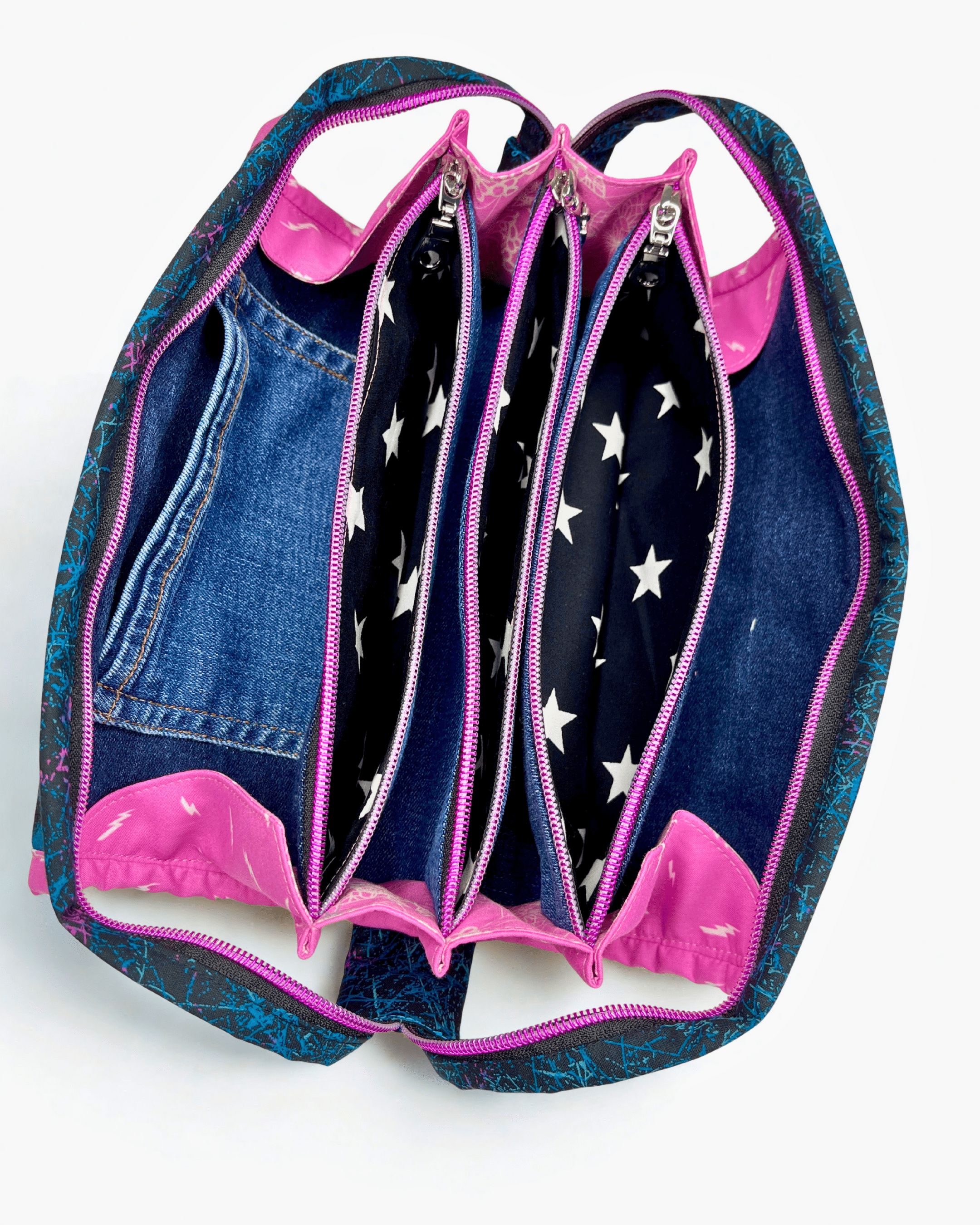 Sew Together Bag | Blue Pink Bears | Craft Organisation - Uphouse Crafts