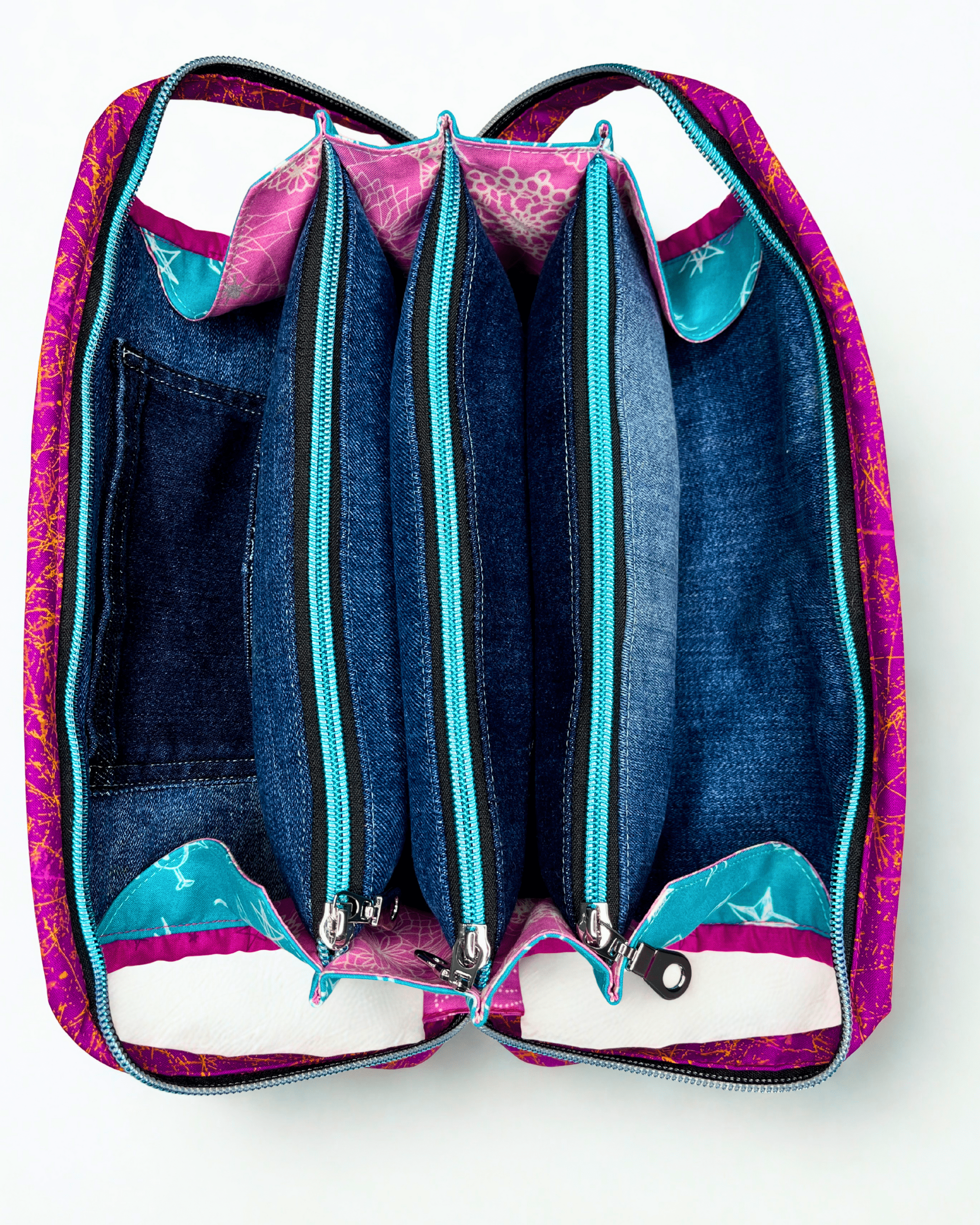 Sew Together Bag | Blue Pink Bears | Craft Organisation - Uphouse Crafts