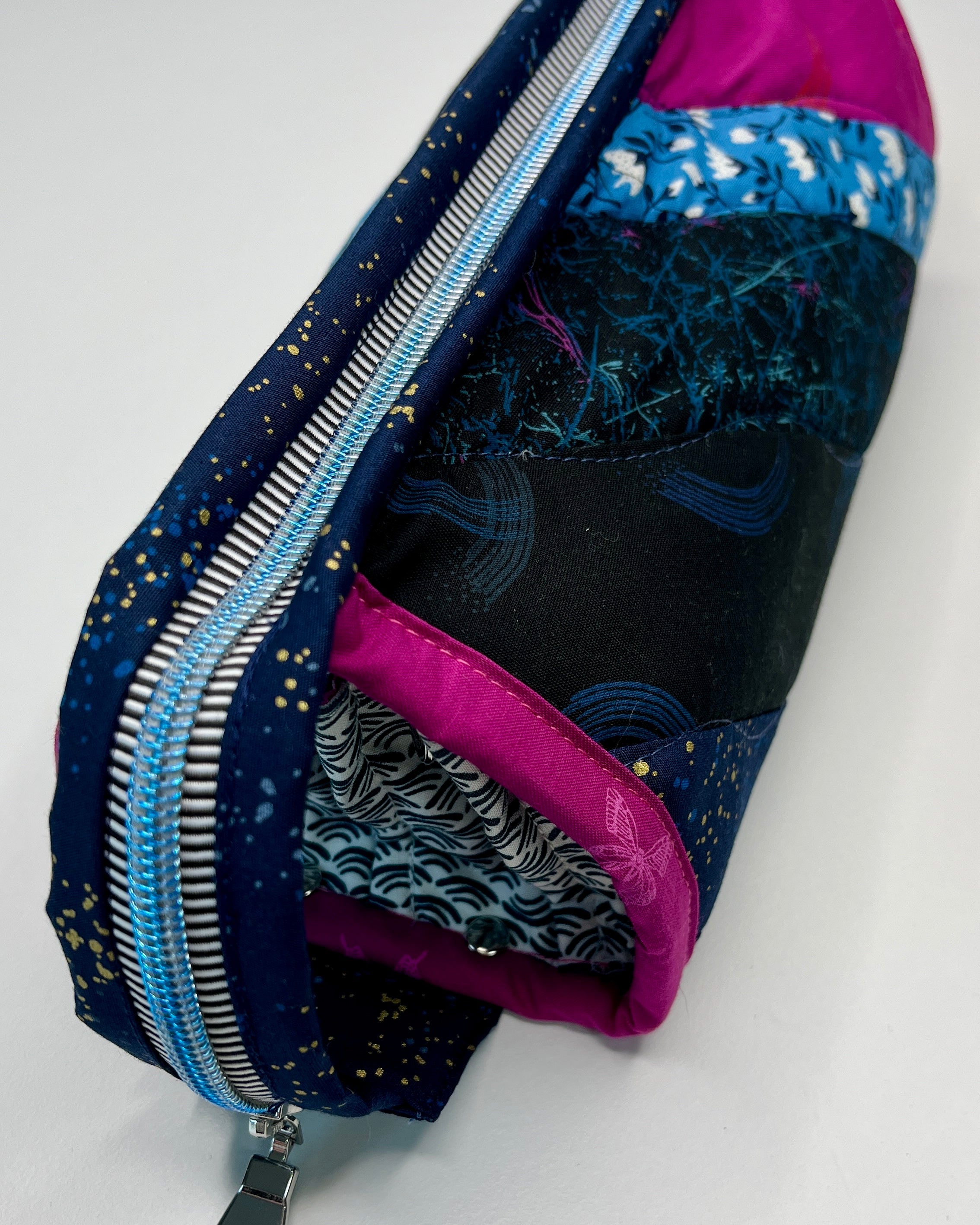 Sew Together Bag | Blue Pink Black | Craft Organisation - Uphouse Crafts