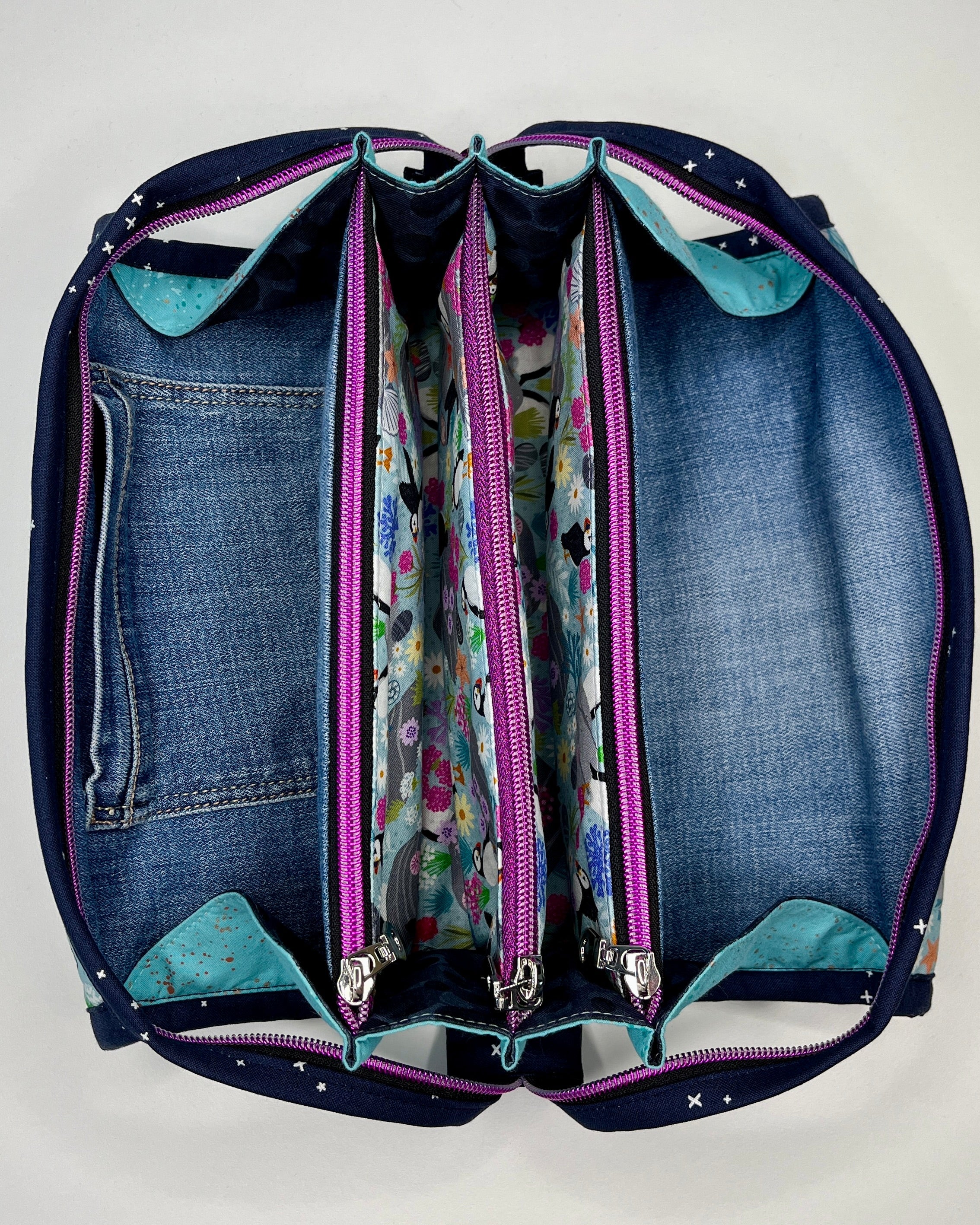 Sew Together Bag | Blue Puffin 2 | Craft Organisation - Uphouse Crafts