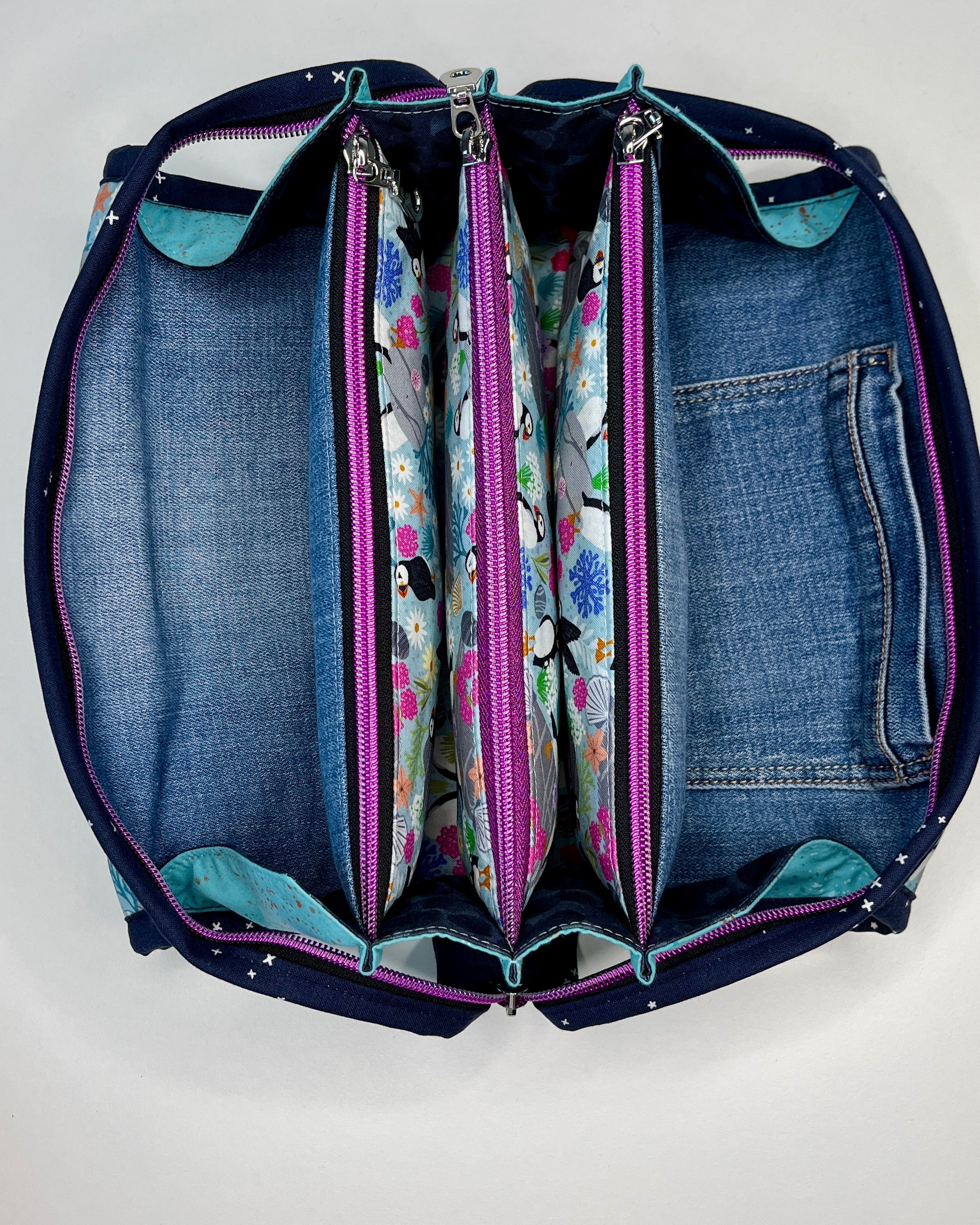 Sew Together Bag | Blue Puffin 2 | Craft Organisation - Uphouse Crafts