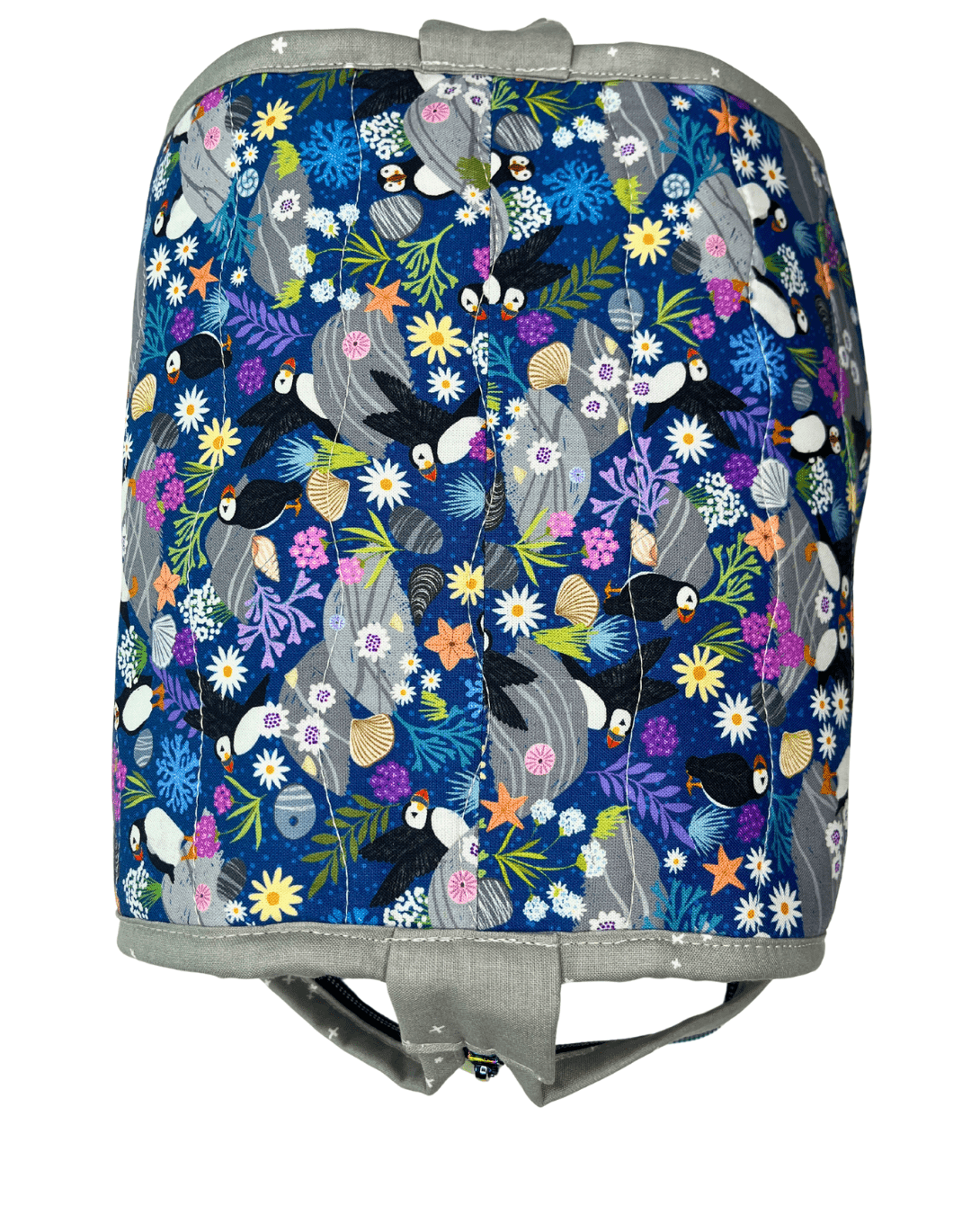 Sew Together Bag | Navy Blue Grey Aqua Puffin | Craft Organisation - Uphouse Crafts