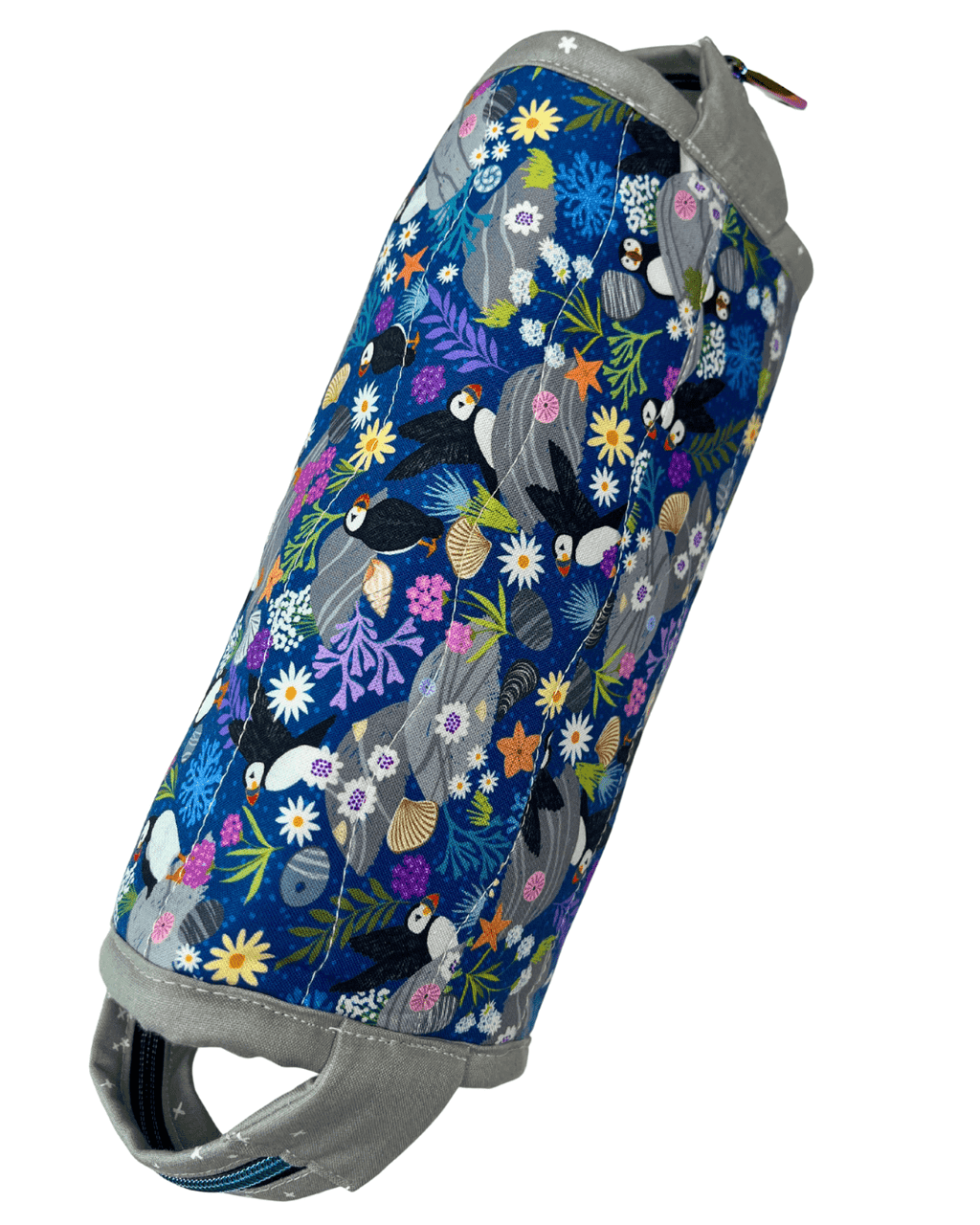 Sew Together Bag | Navy Blue Grey Aqua Puffin | Craft Organisation - Uphouse Crafts