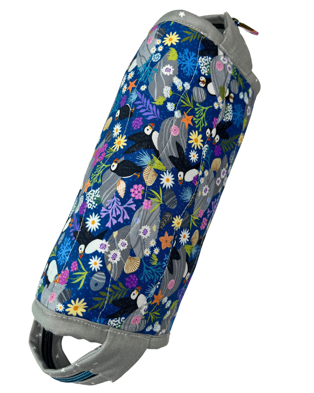 Sew Together Bag | Navy Blue Grey Aqua Puffin | Craft Organisation - Uphouse Crafts