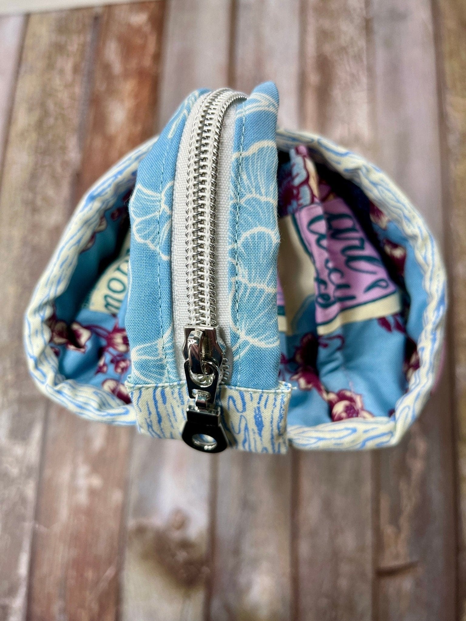 Sew Together Bag | Patchwork Lilac Blue & Denim | Craft Organiser