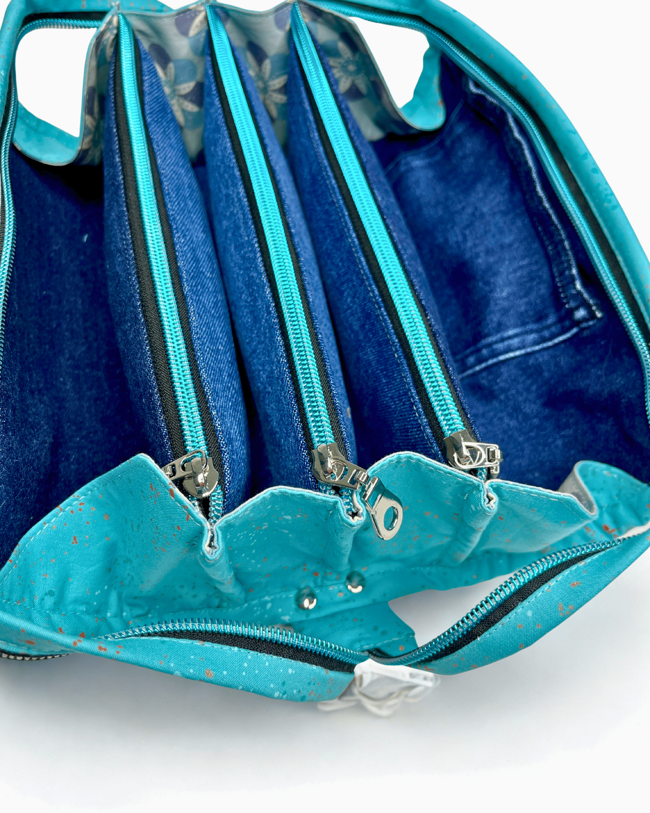 Sew Together Bag | Pink Black Mint| Craft Organisation - Uphouse Crafts