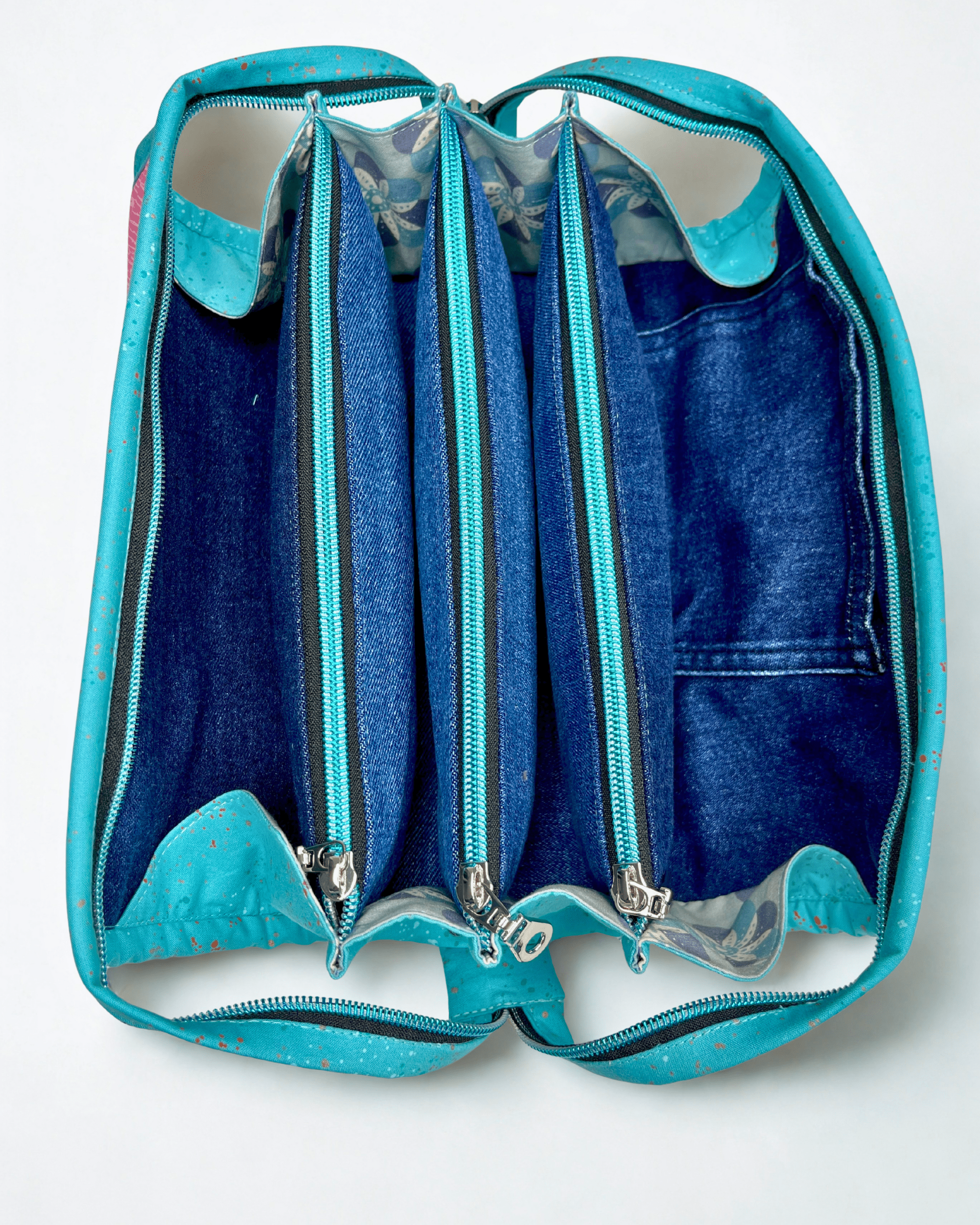 Sew Together Bag | Pink Black Mint| Craft Organisation - Uphouse Crafts