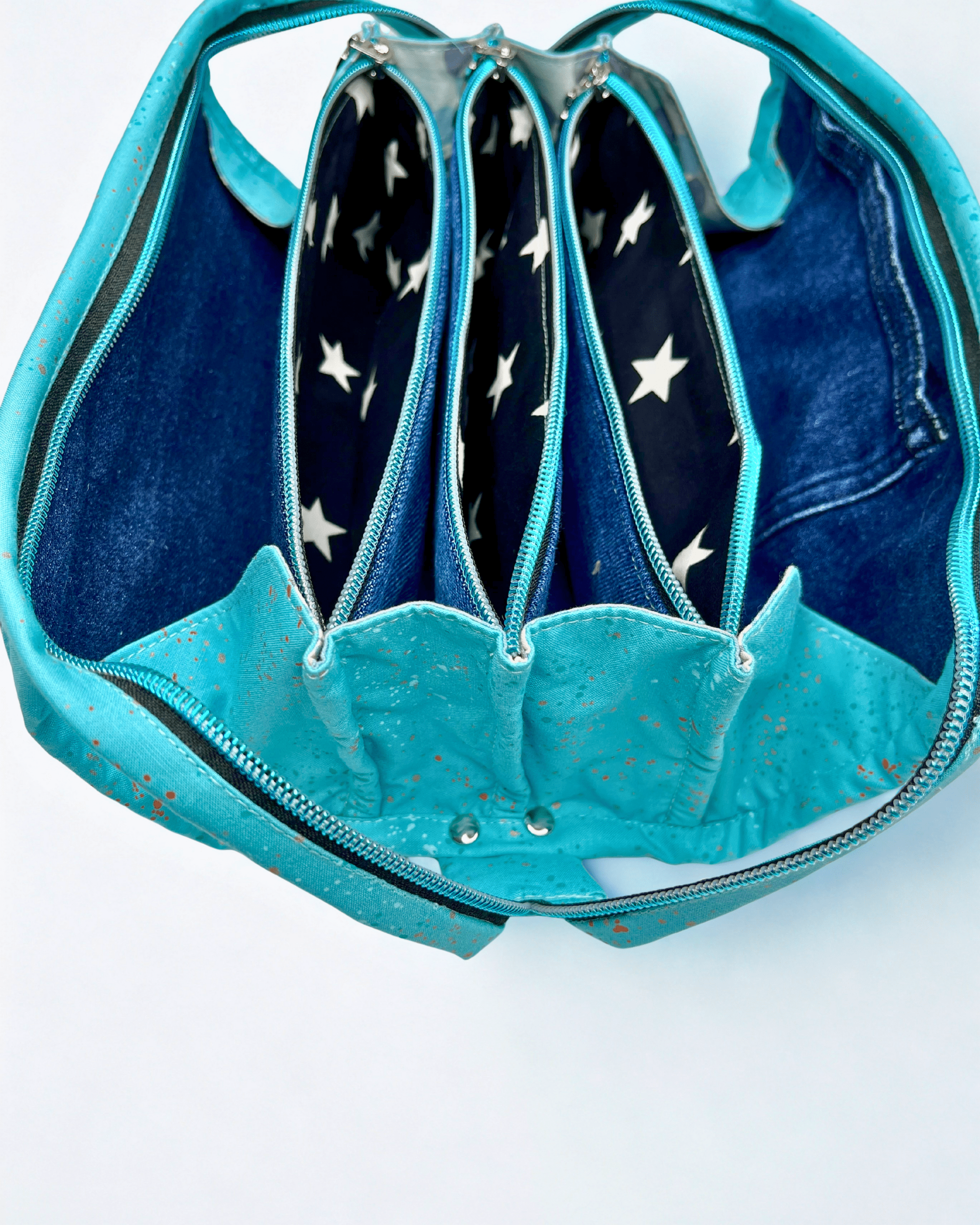 Sew Together Bag | Pink Black Mint| Craft Organisation - Uphouse Crafts