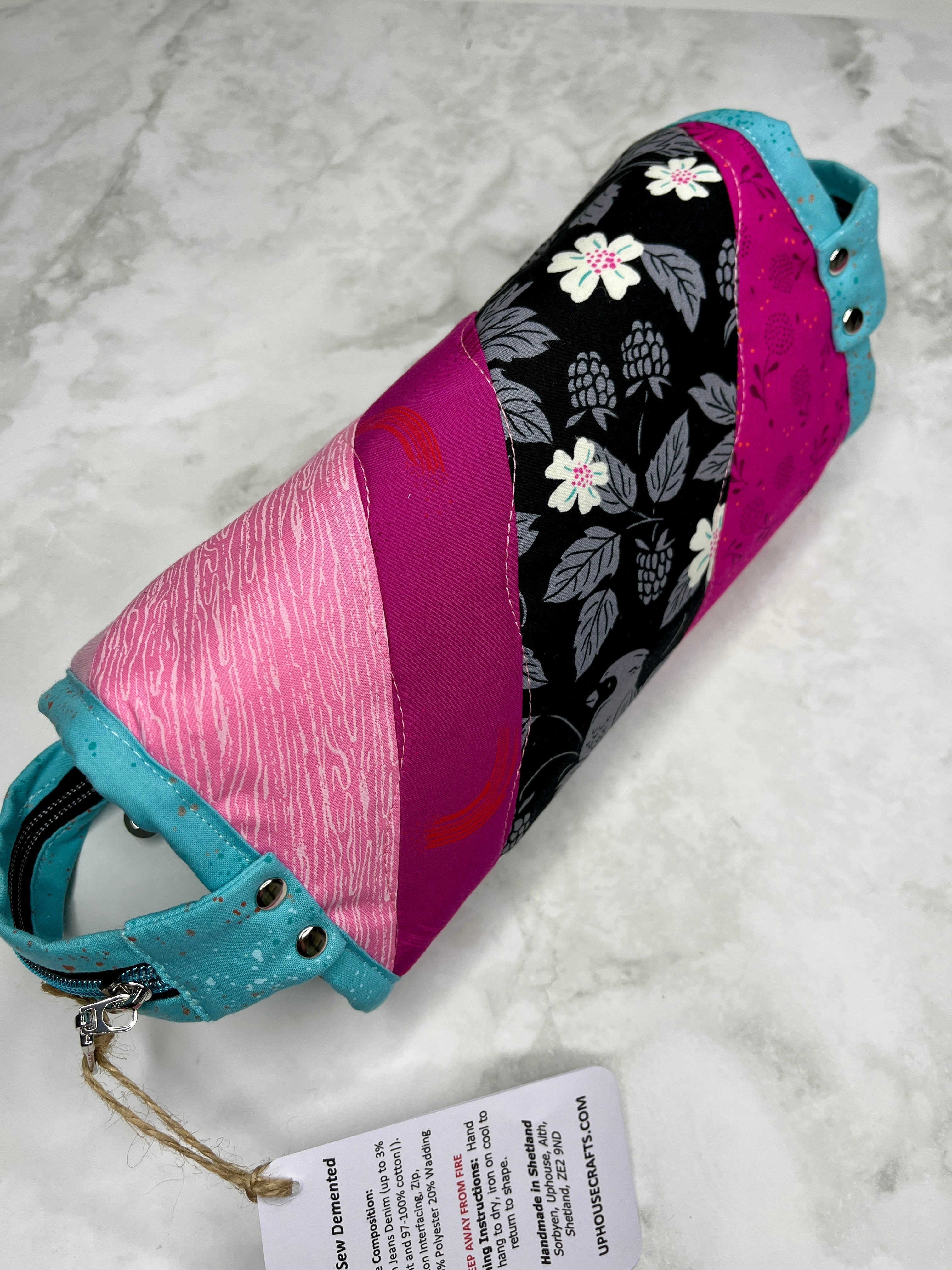 Sew Together Bag | Pink Black Mint| Craft Organisation - Uphouse Crafts