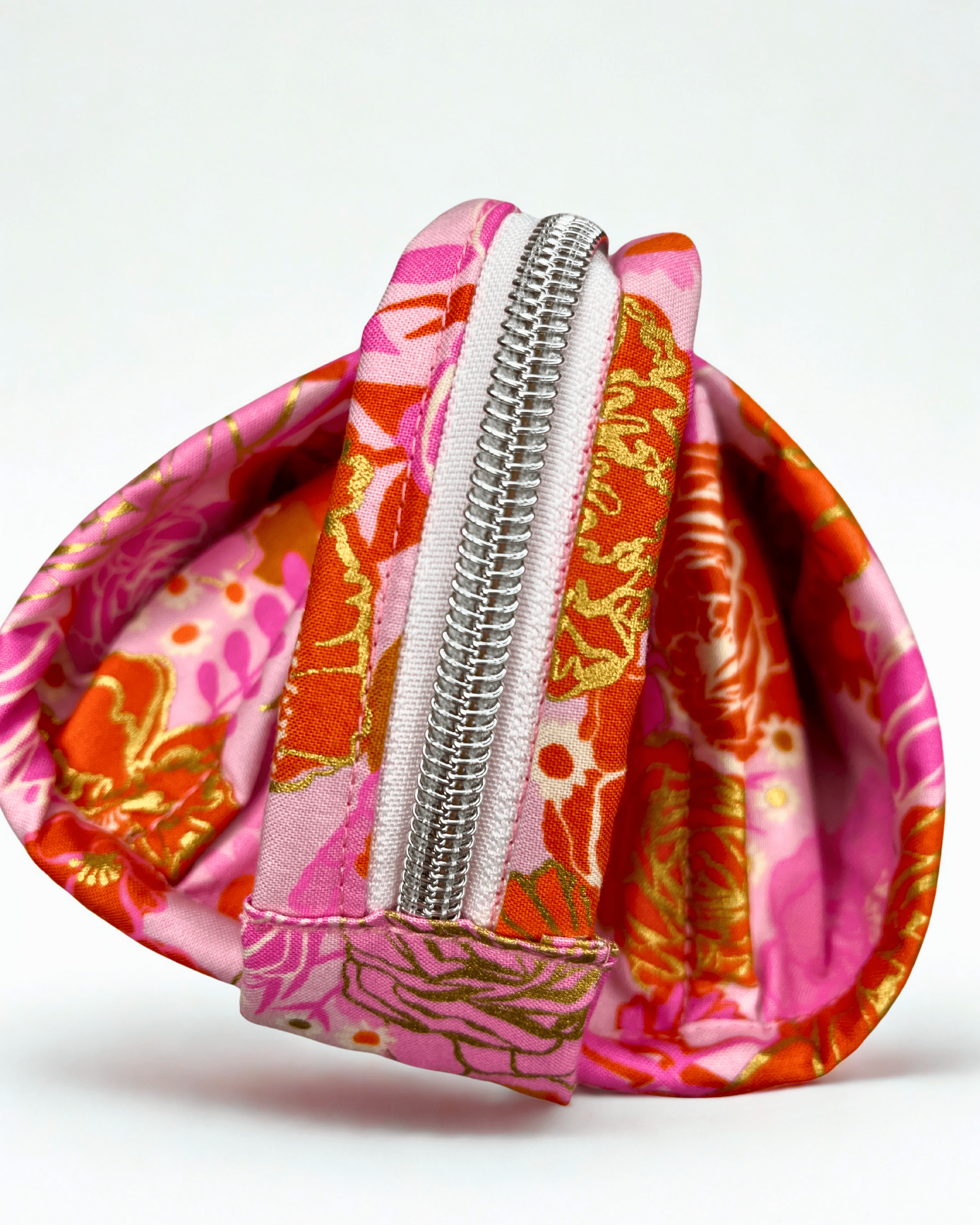 Sew Together Bag | Pink Gold Orange| Craft Organisation - Uphouse Crafts