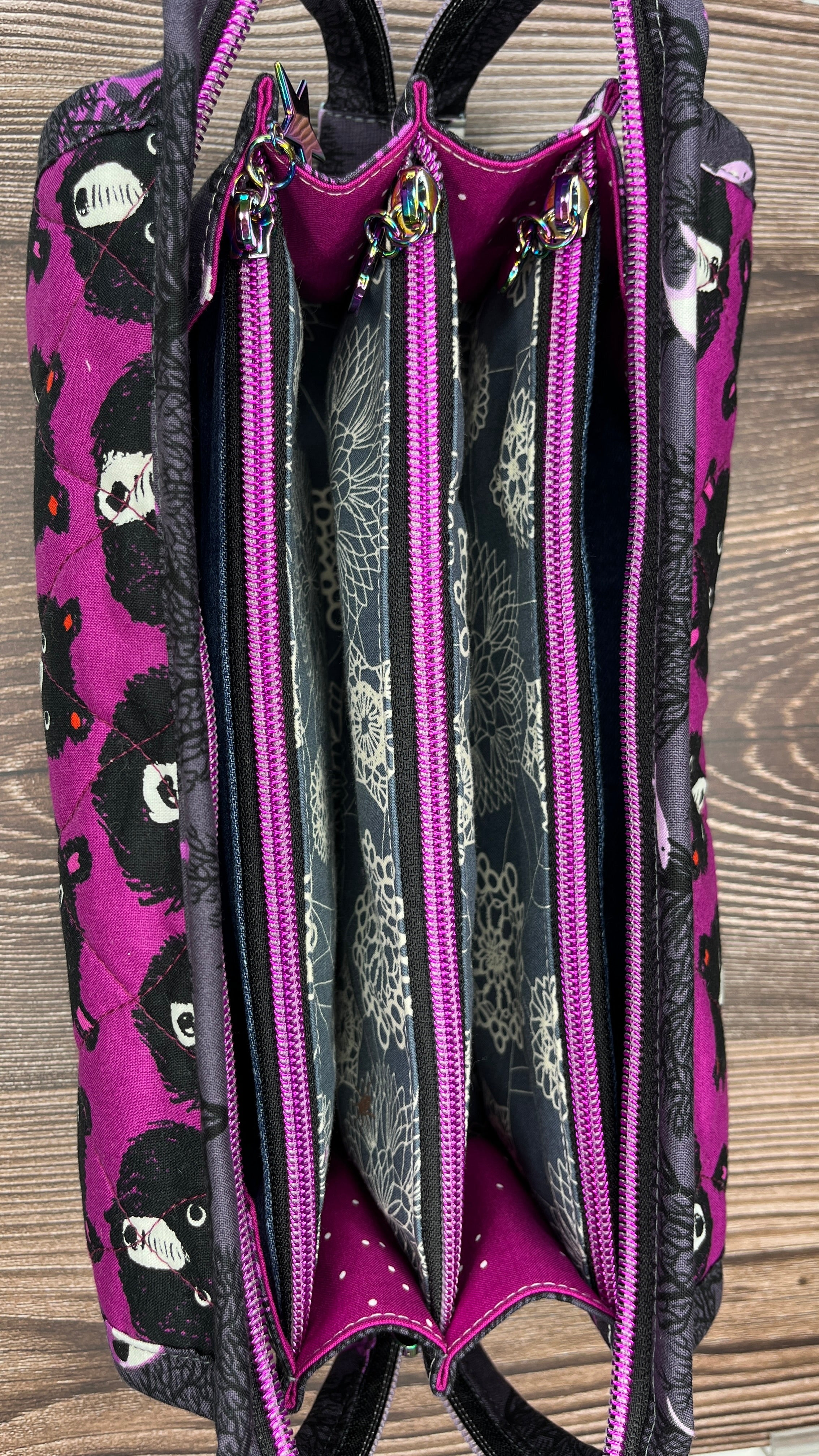 Sew Together Bag | Pink Grey Bears | Craft Organisation - Uphouse Crafts