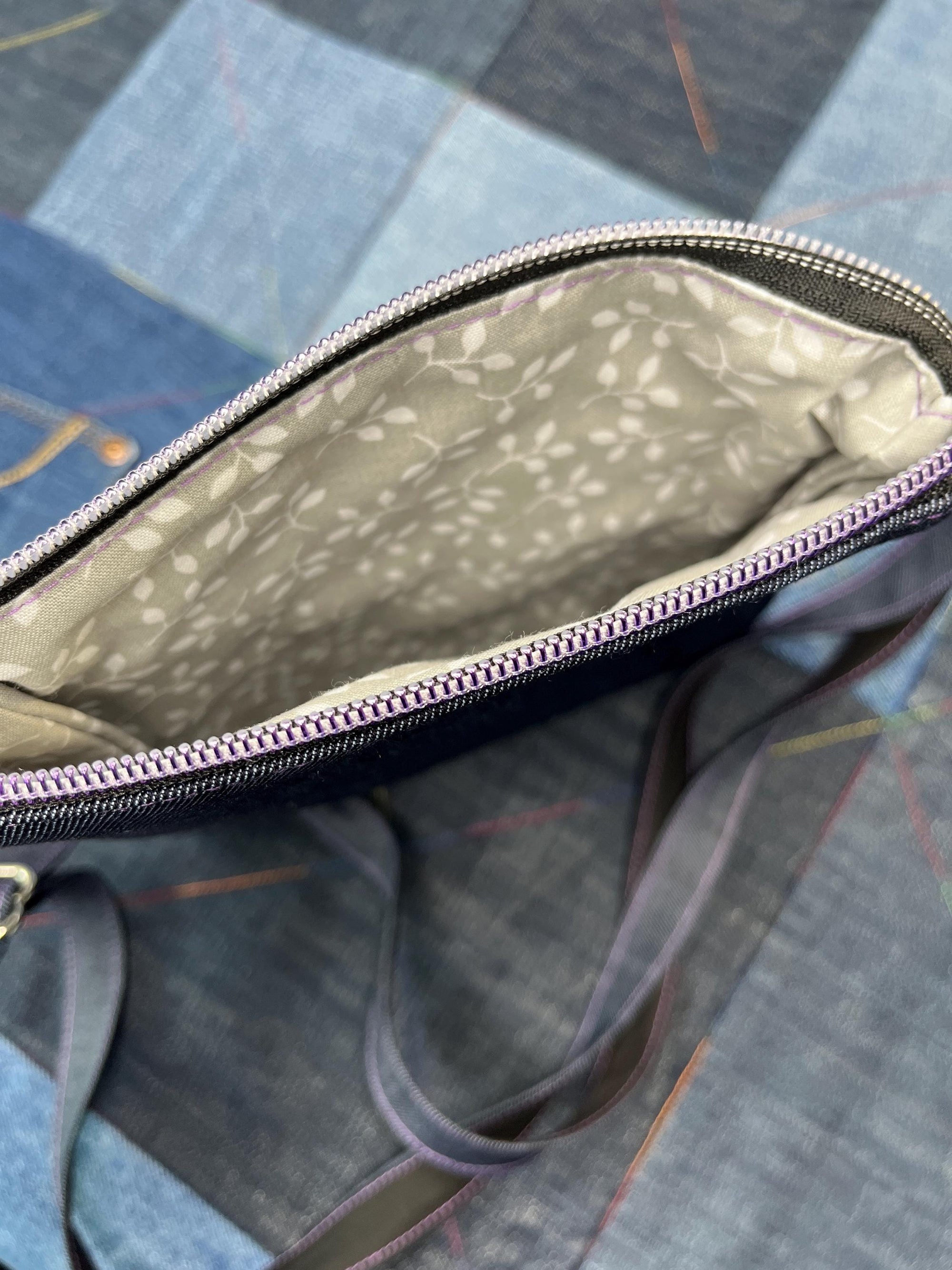 Shetland Wool Denim Crossbody Bag - Uphouse Crafts