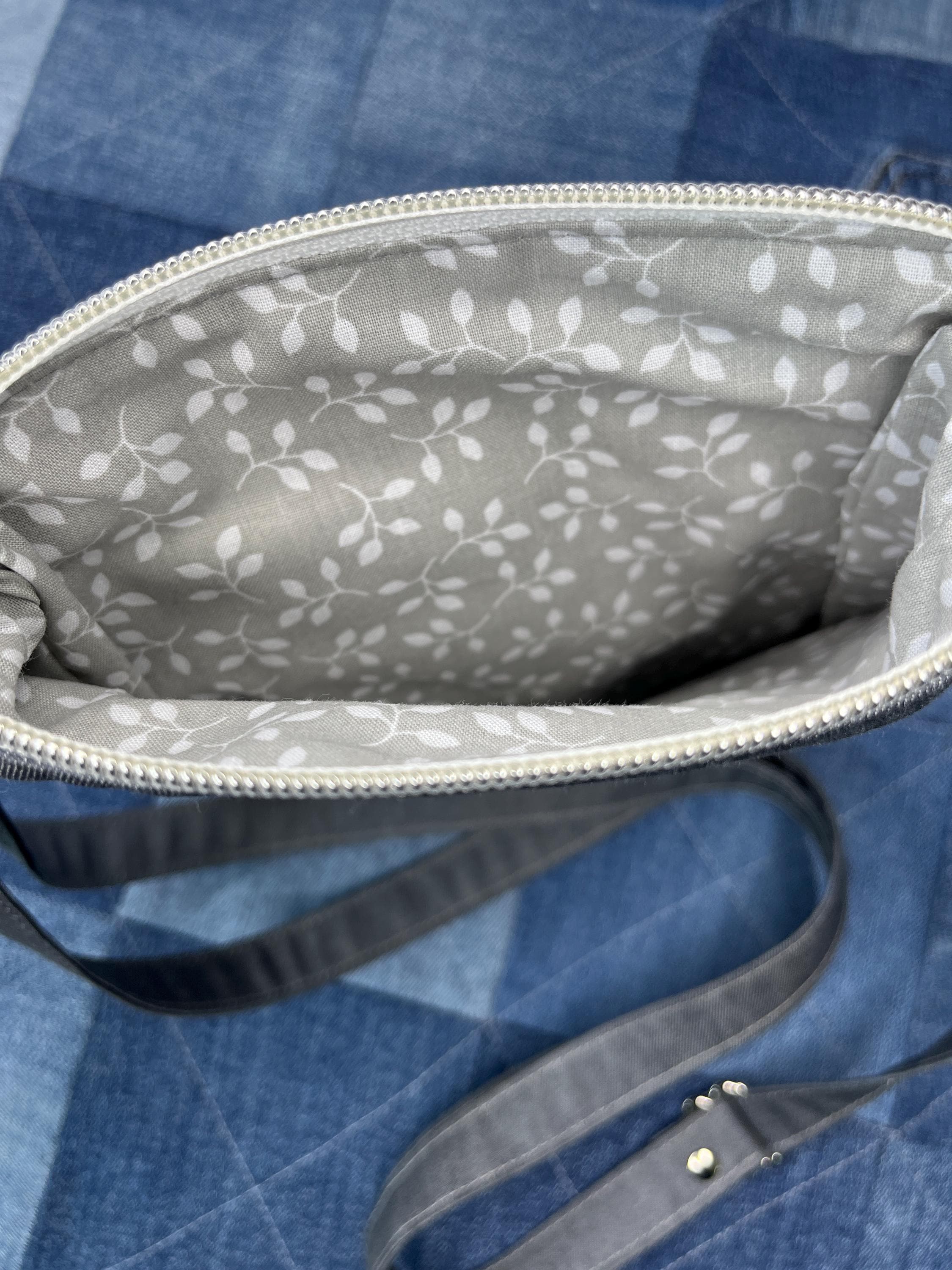 Shetland Wool Denim Crossbody Bag - Uphouse Crafts