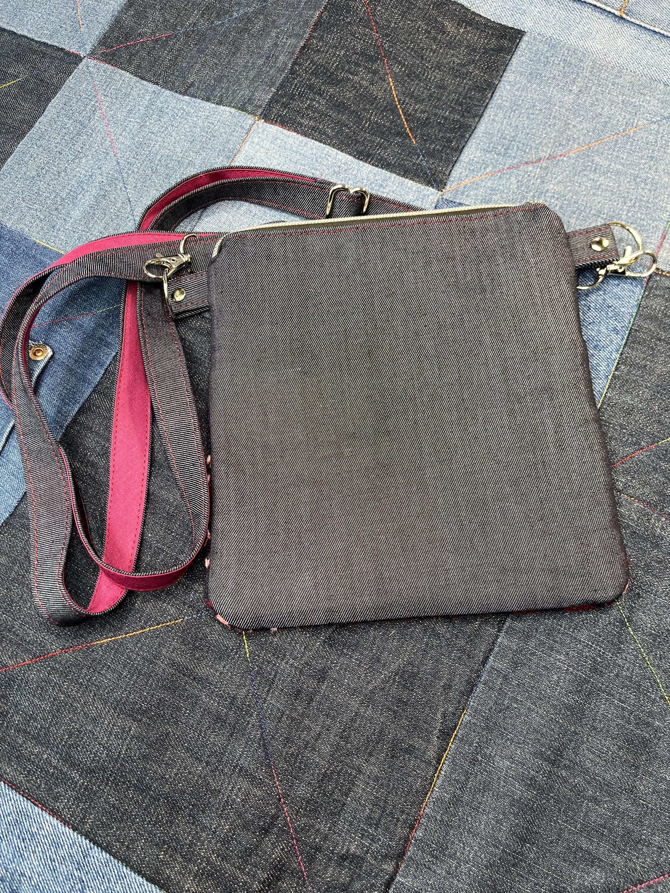 Shetland Wool Denim Crossbody Bag - Uphouse Crafts