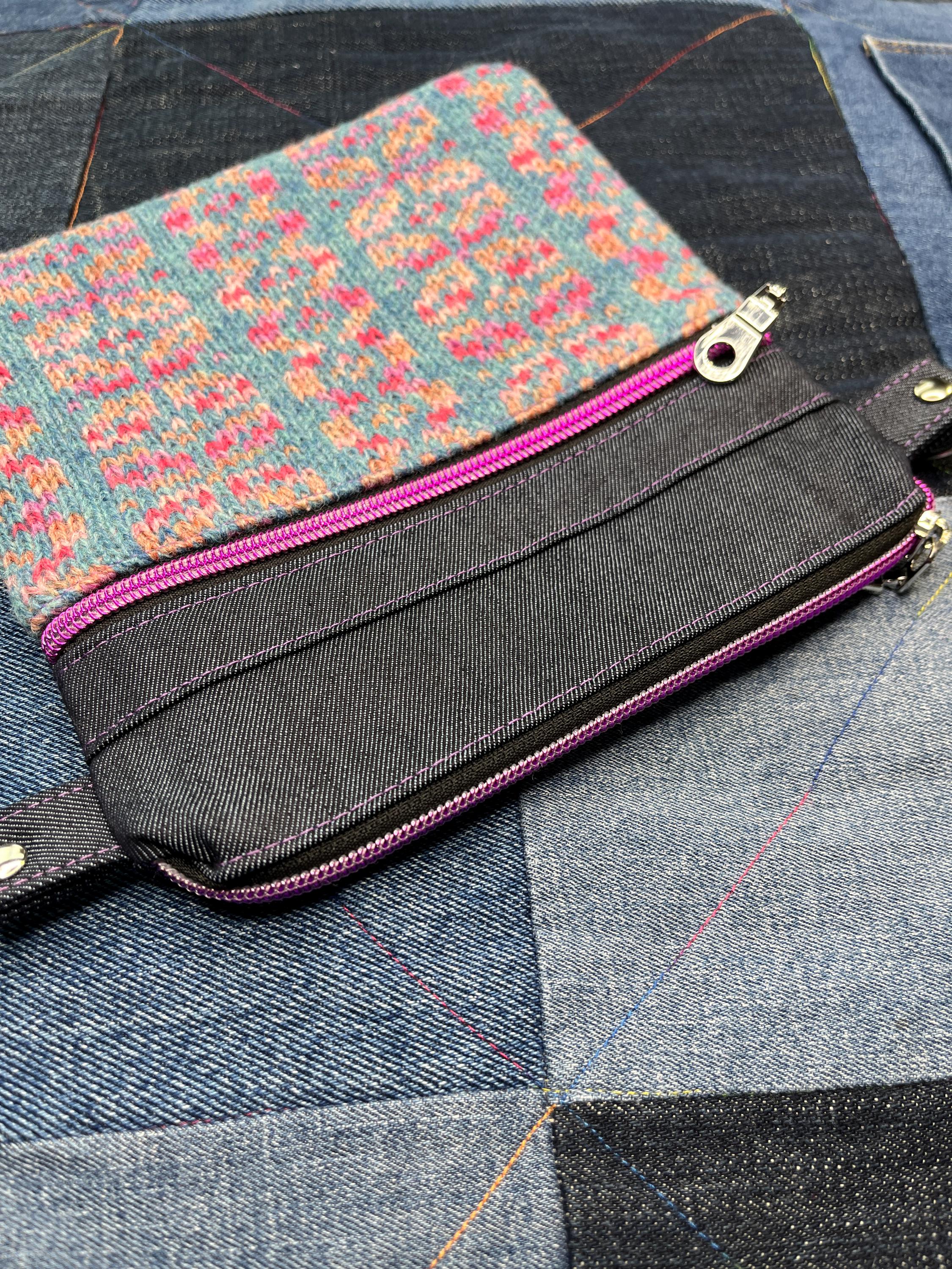 Shetland Wool Denim Crossbody Bag - Uphouse Crafts