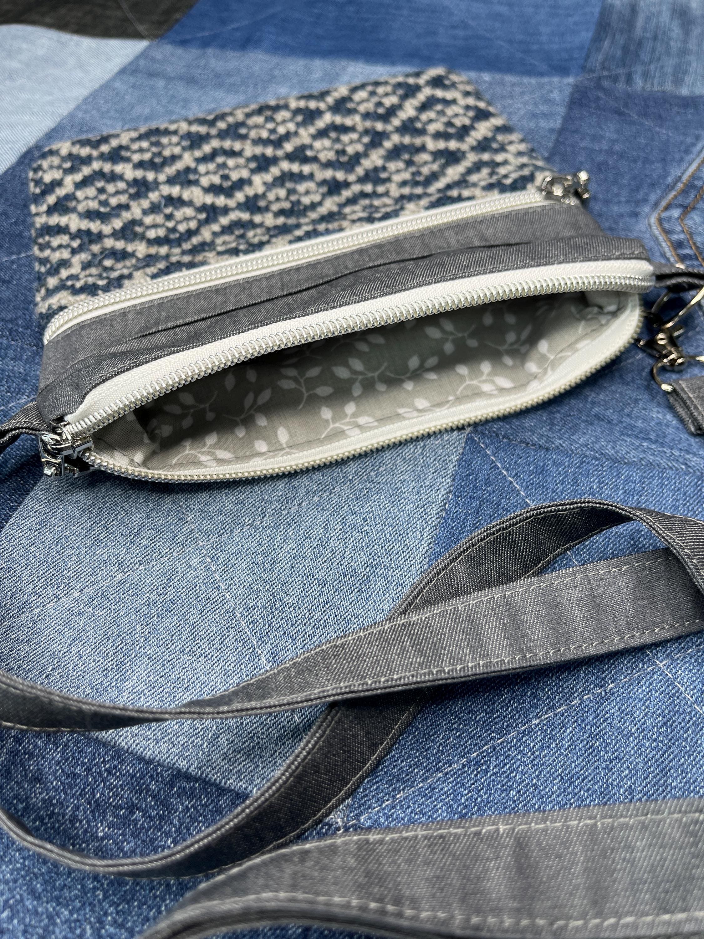 Shetland Wool Denim Crossbody Bag - Uphouse Crafts