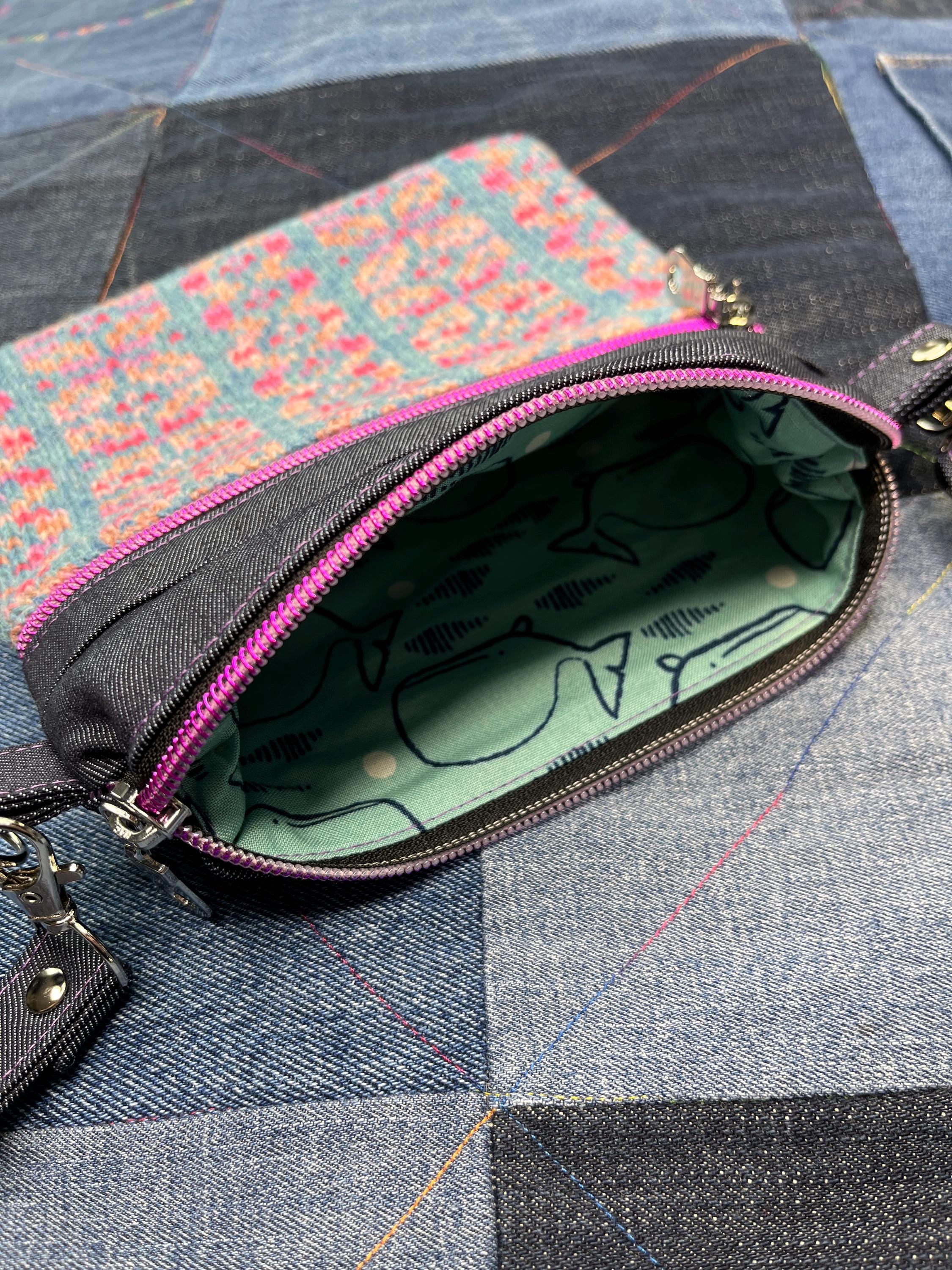 Shetland Wool Denim Crossbody Bag - Uphouse Crafts